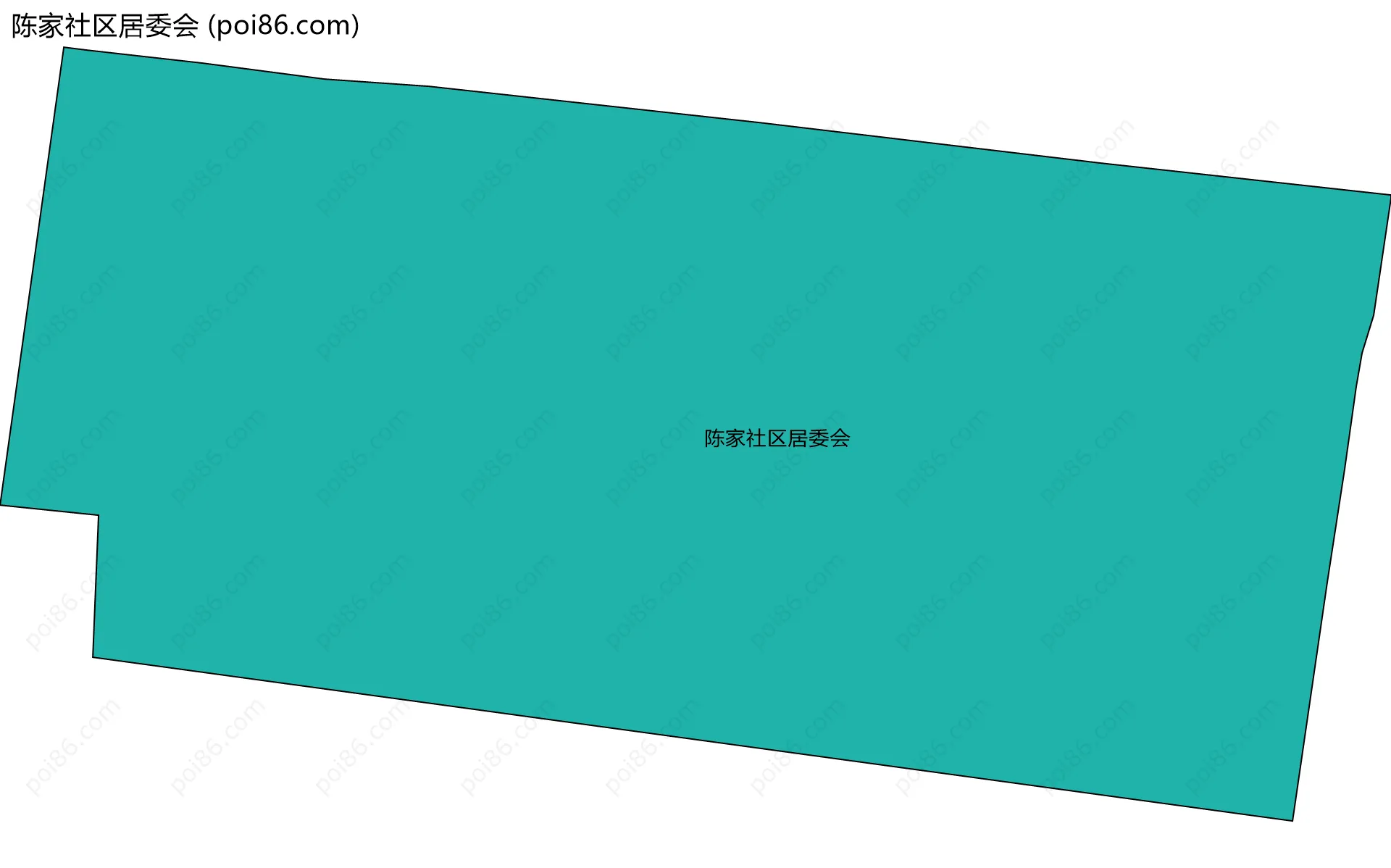 陈家社区居委会边界地图