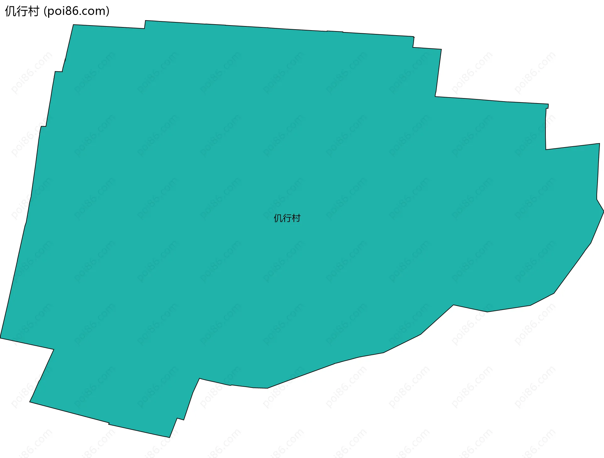 仉行村边界地图