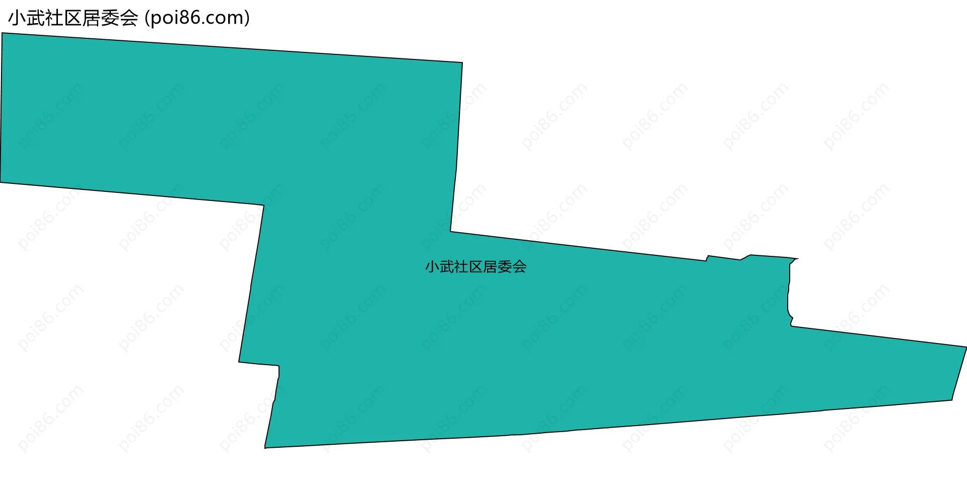 小武社区居委会边界地图