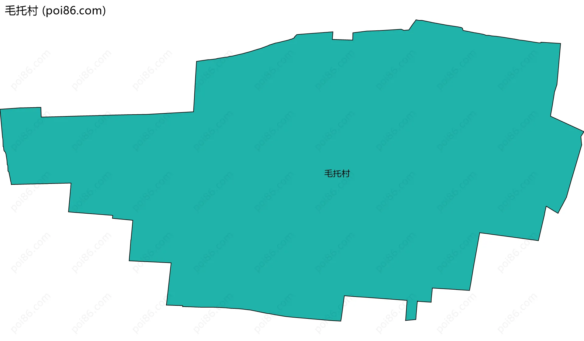 毛托村边界地图