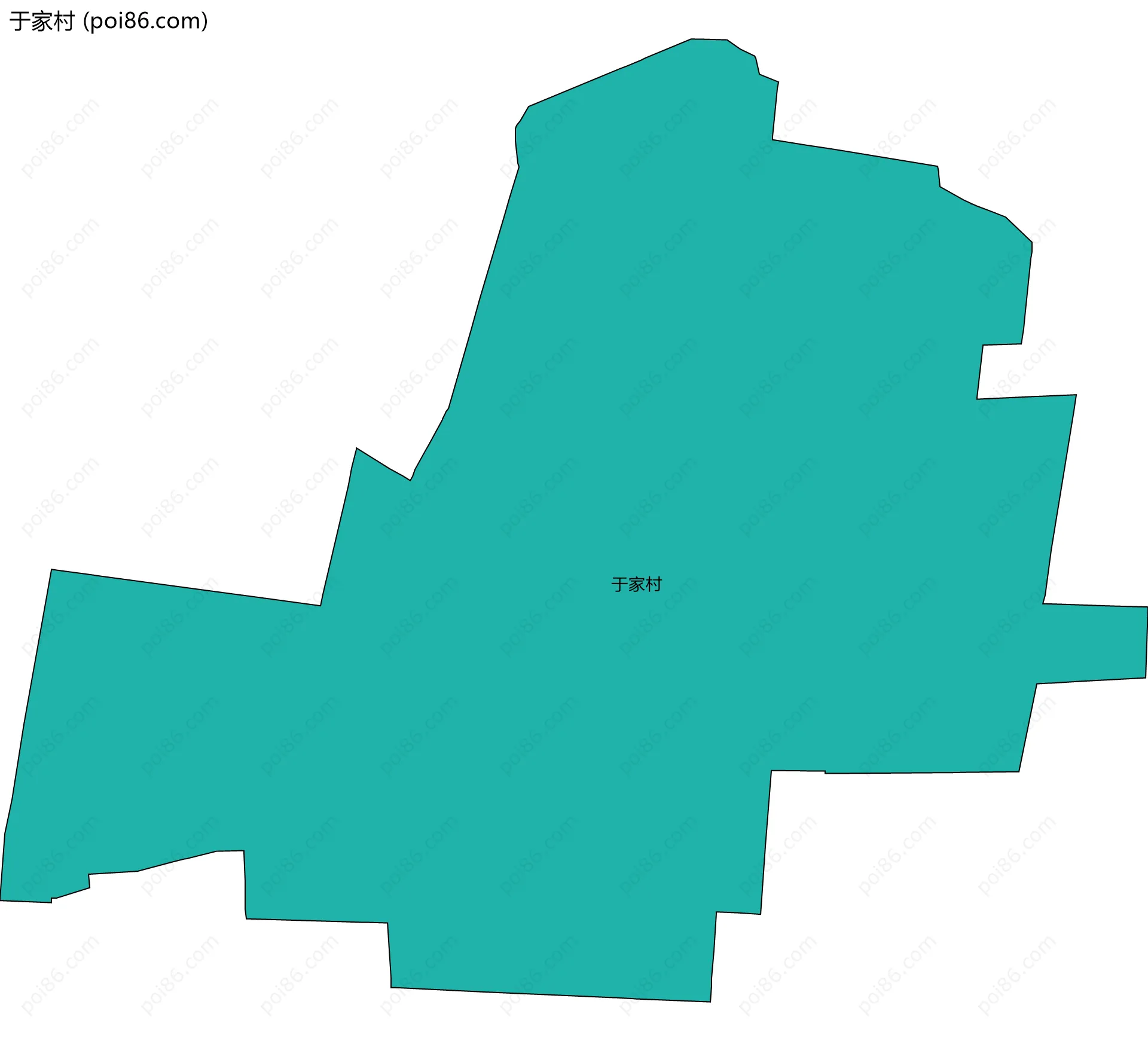 于家村边界地图