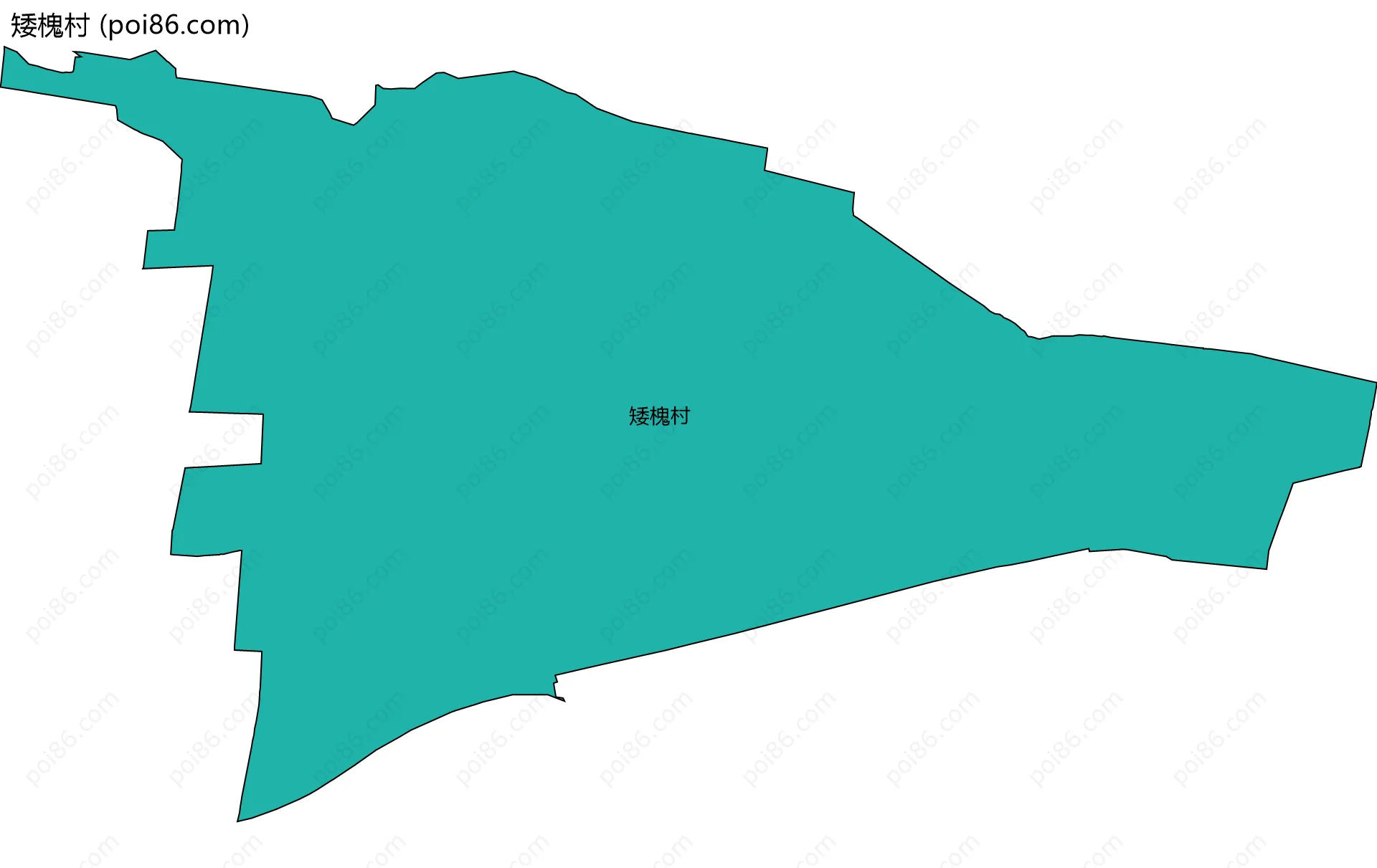 矮槐村边界地图