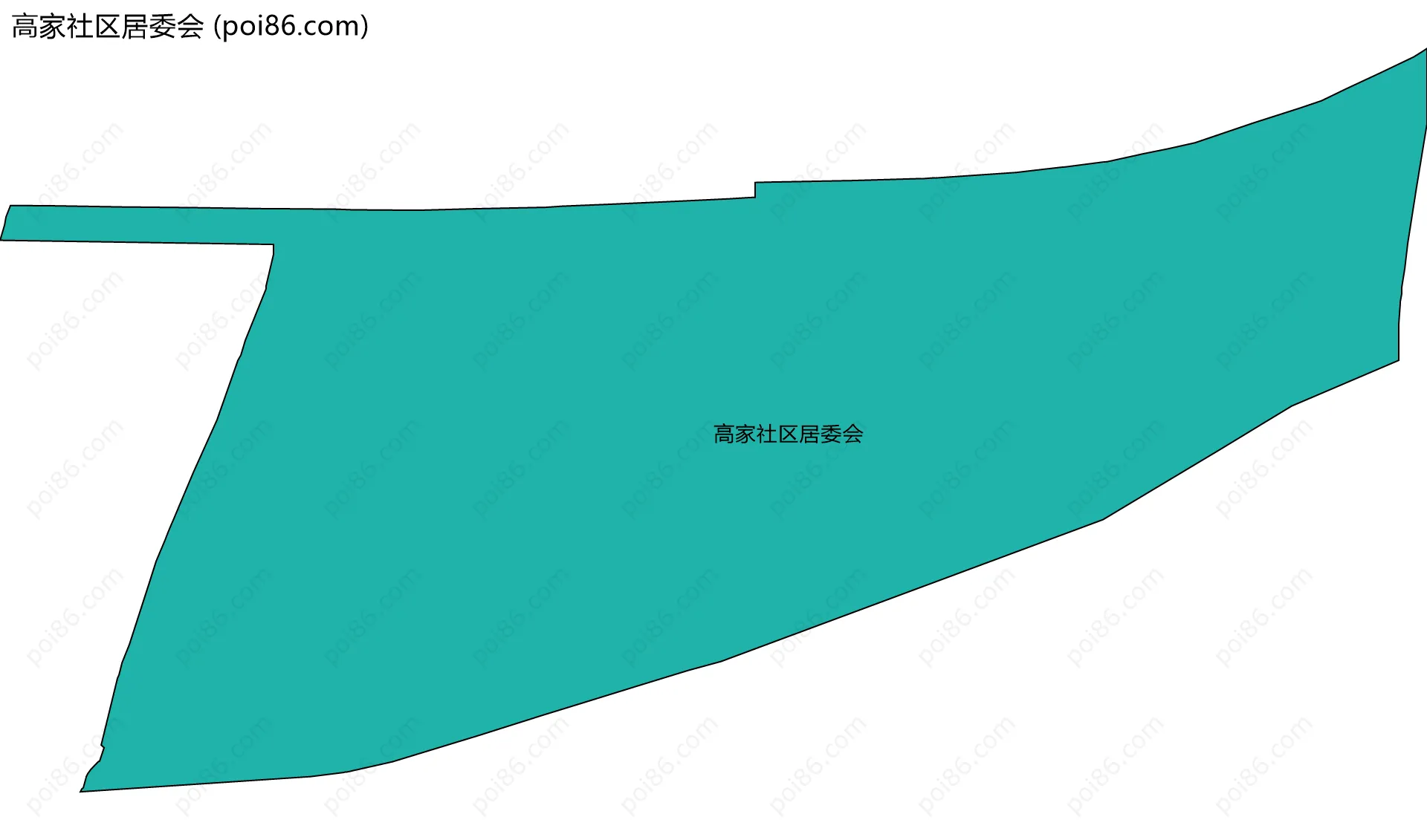 高家社区居委会边界地图
