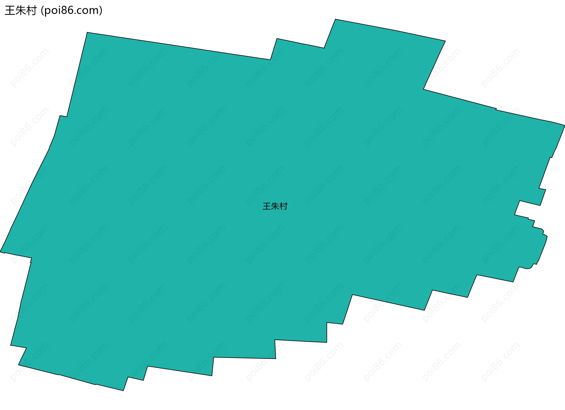 王朱村边界地图