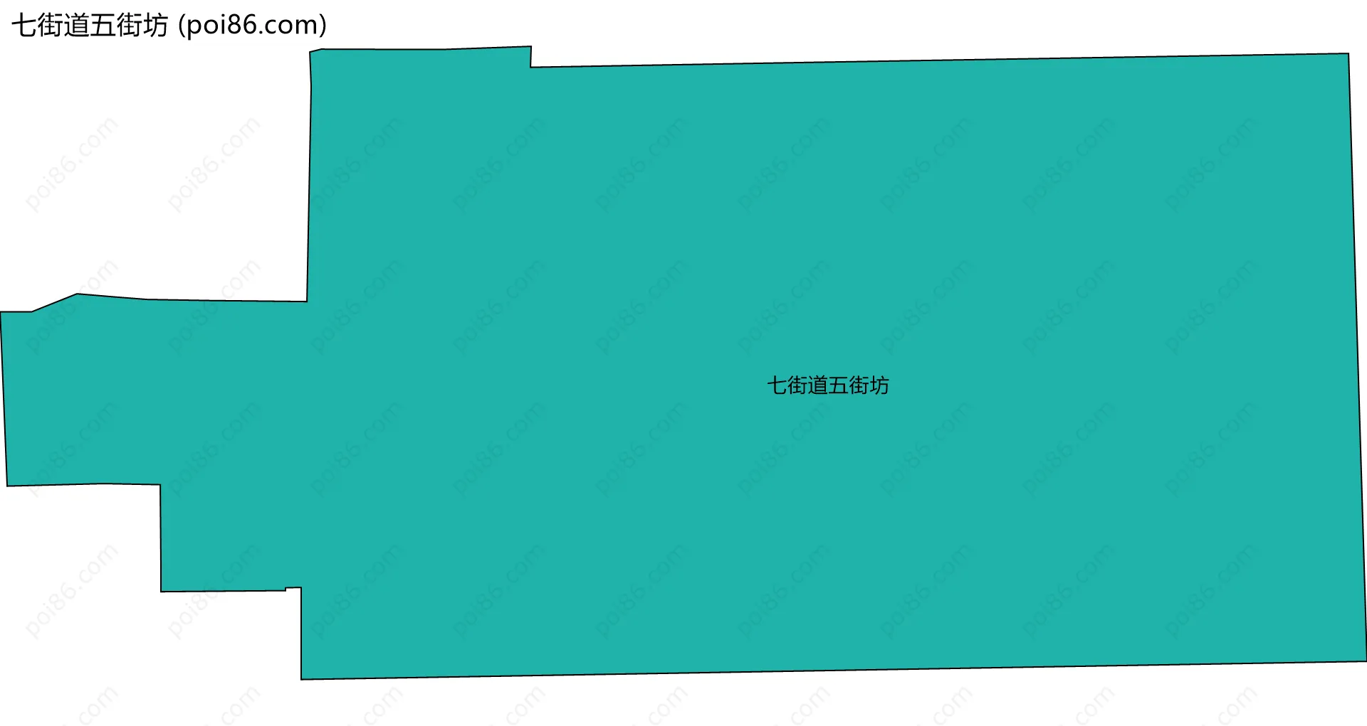 七街道五街坊边界地图