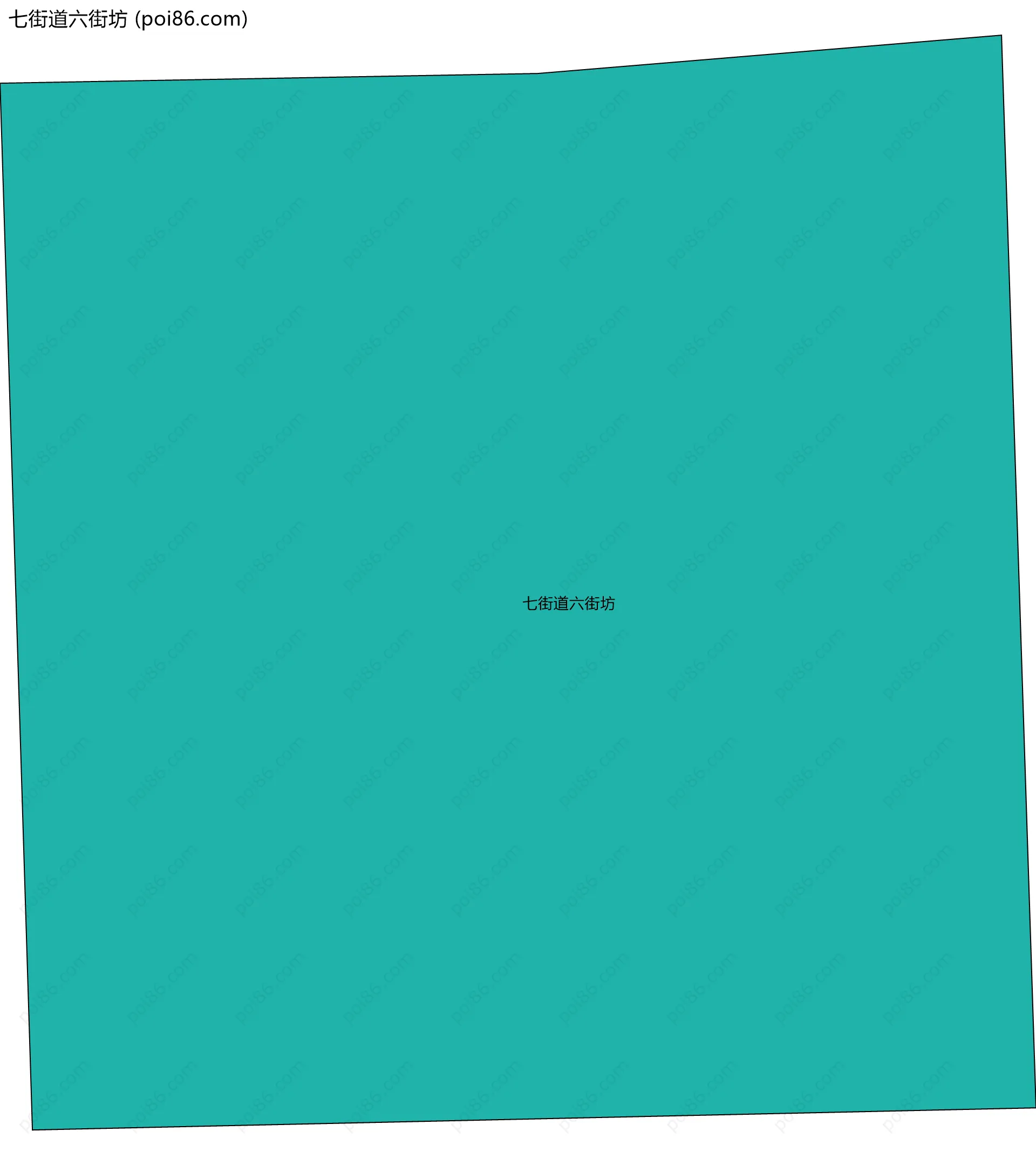 七街道六街坊边界地图