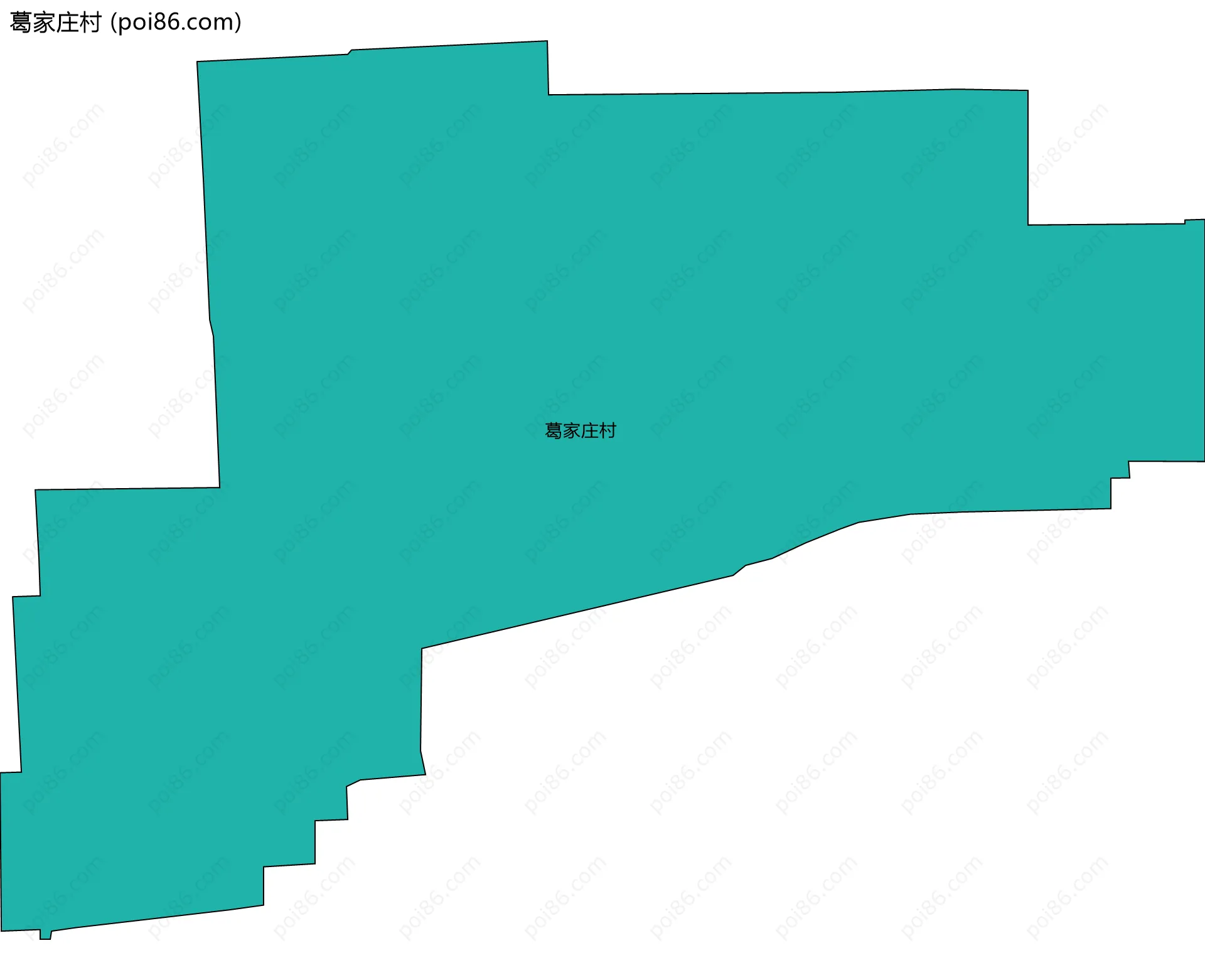 葛家庄村边界地图