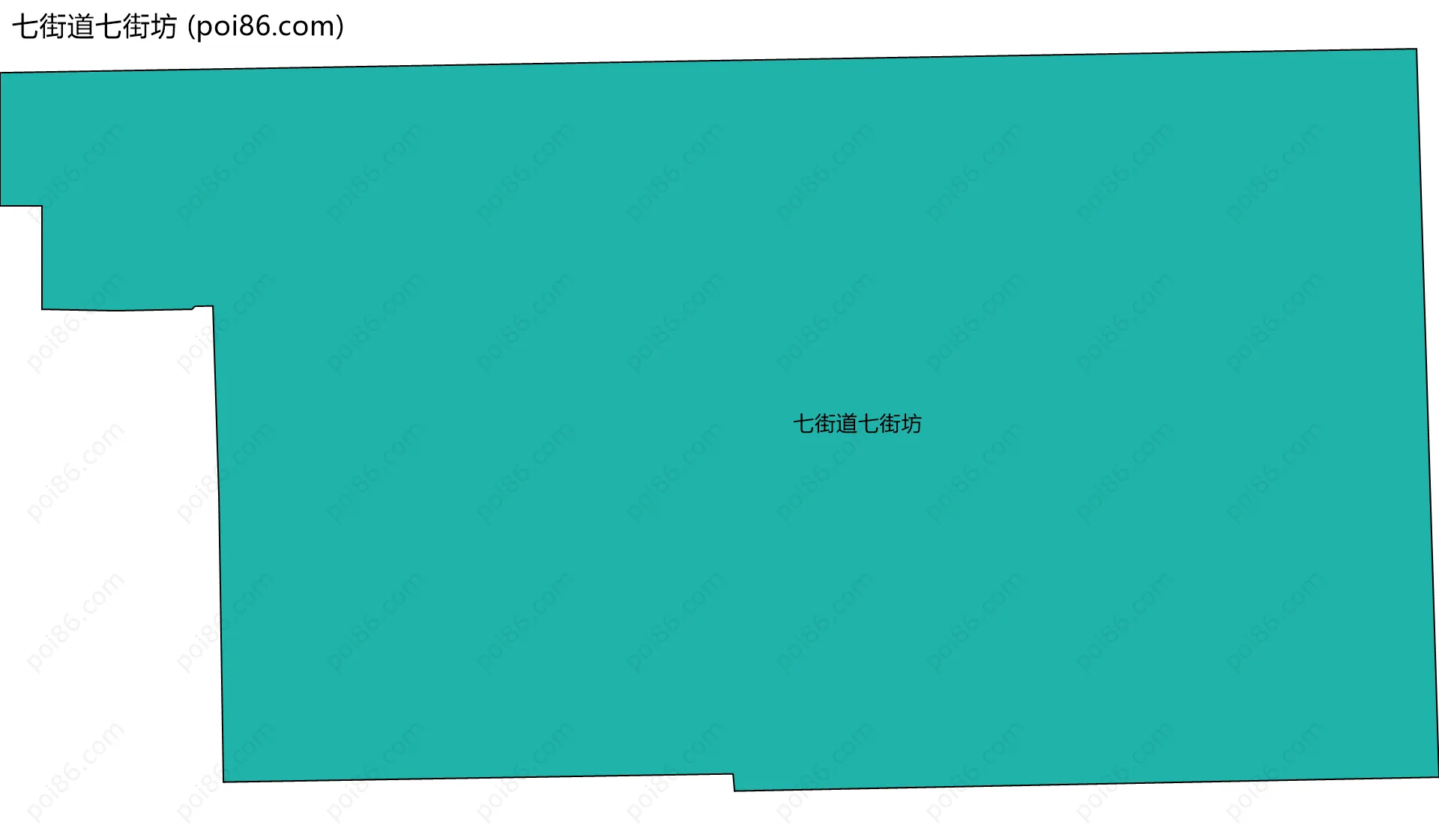 七街道七街坊边界地图