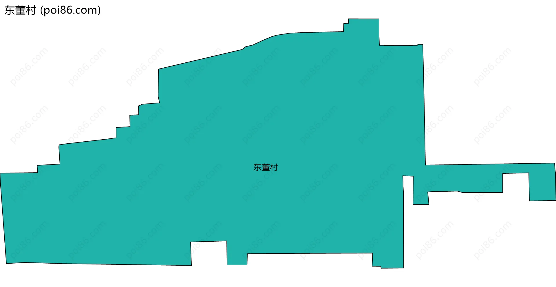 东董村边界地图