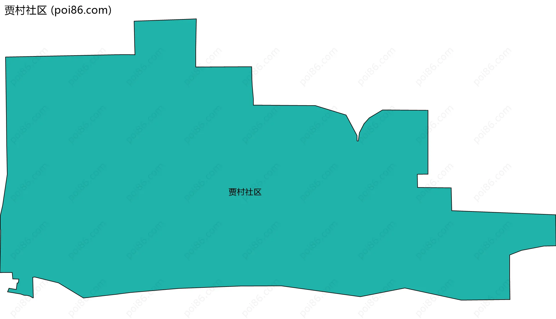 贾村社区边界地图