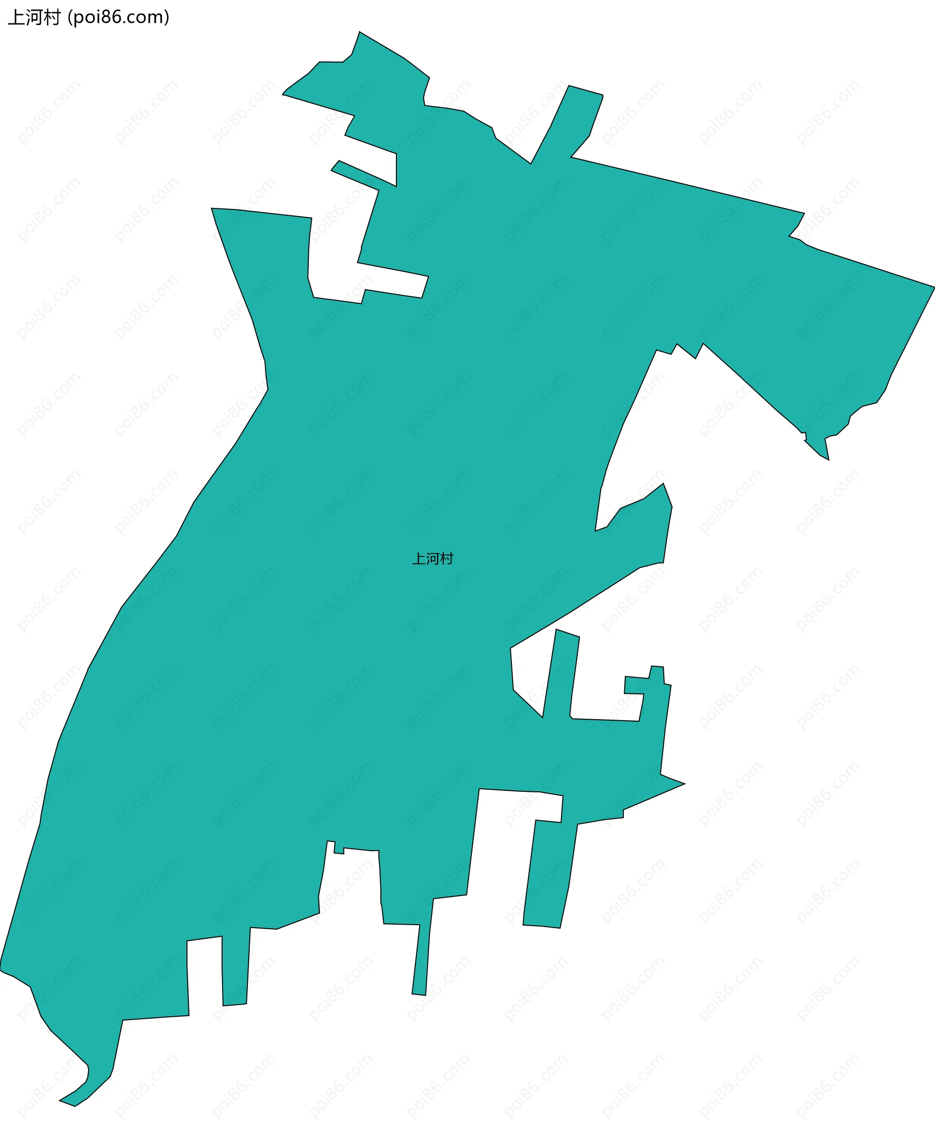 上河村边界地图