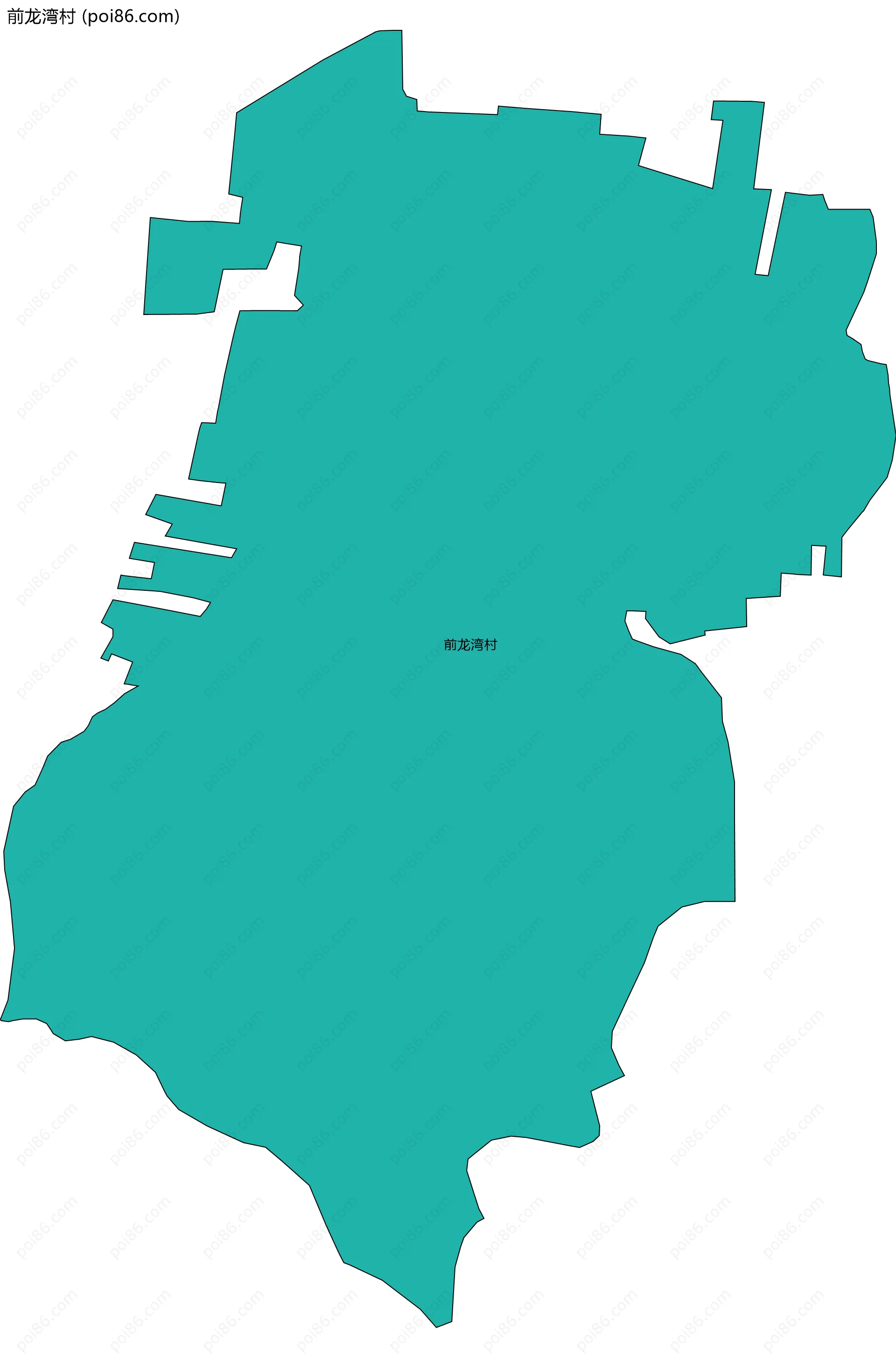 前龙湾村边界地图