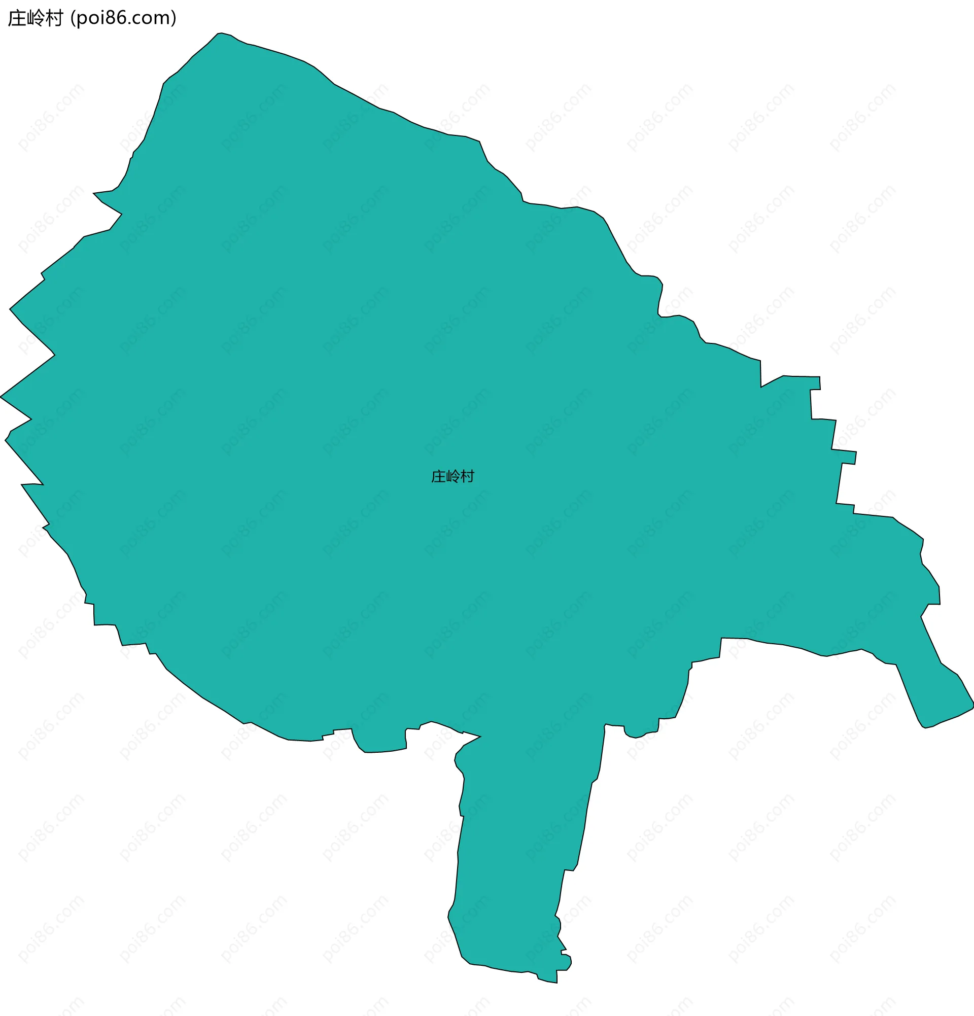 庄岭村边界地图