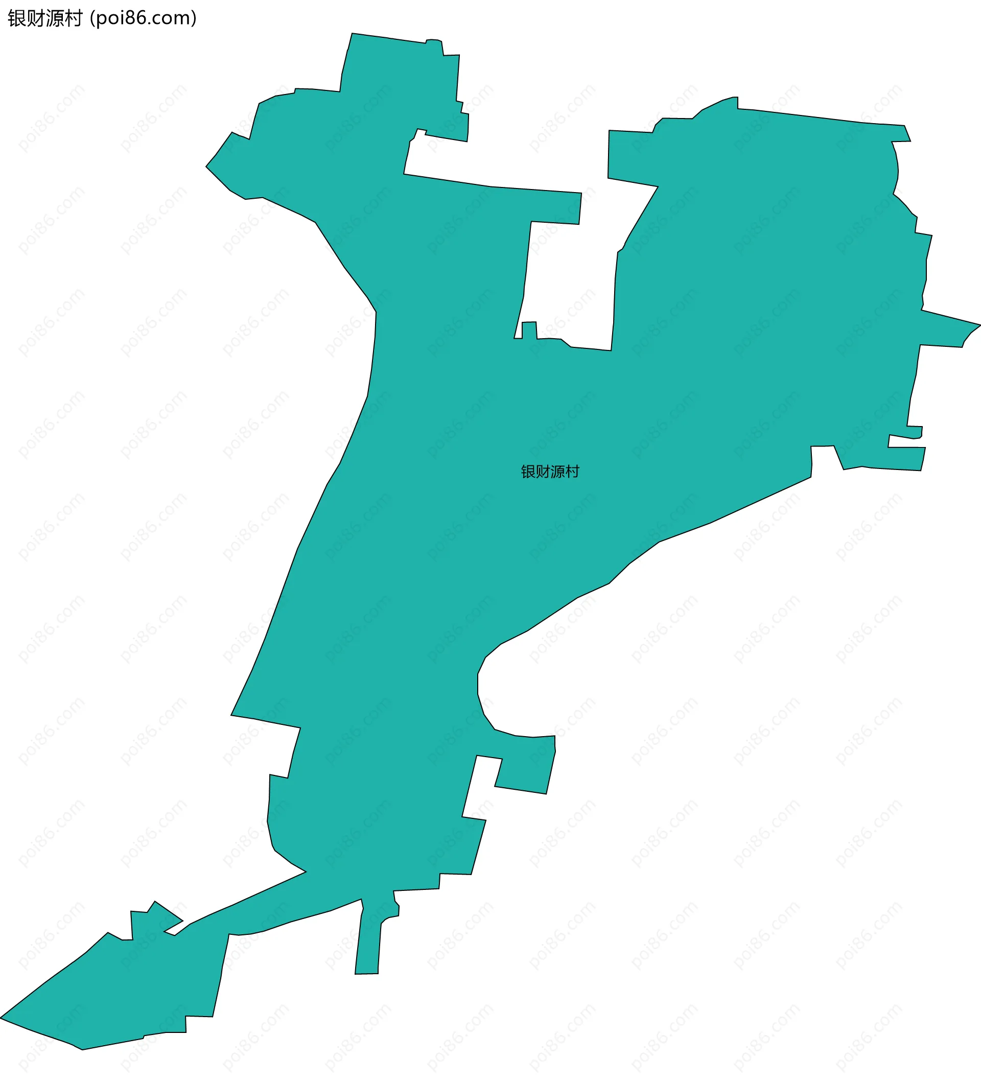 银财源村边界地图