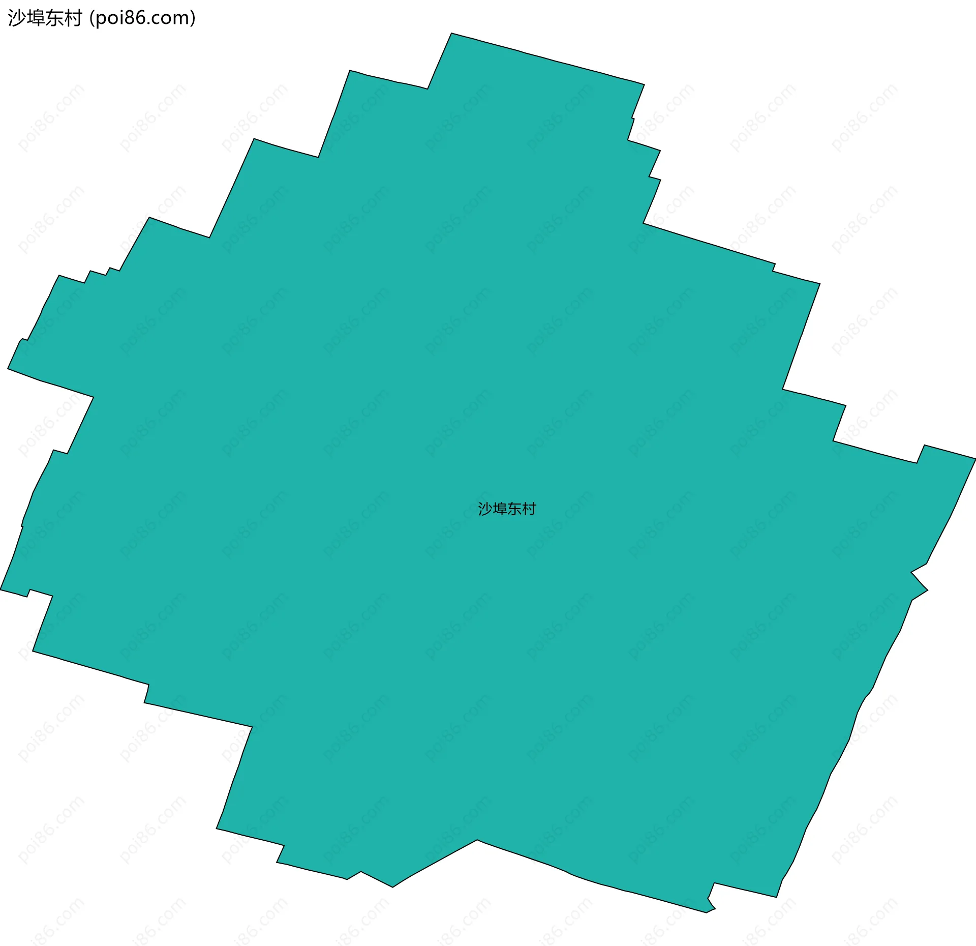 沙埠东村边界地图
