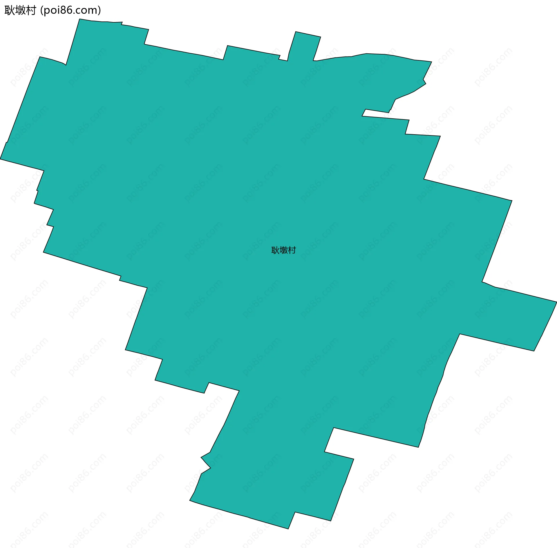 耿墩村边界地图