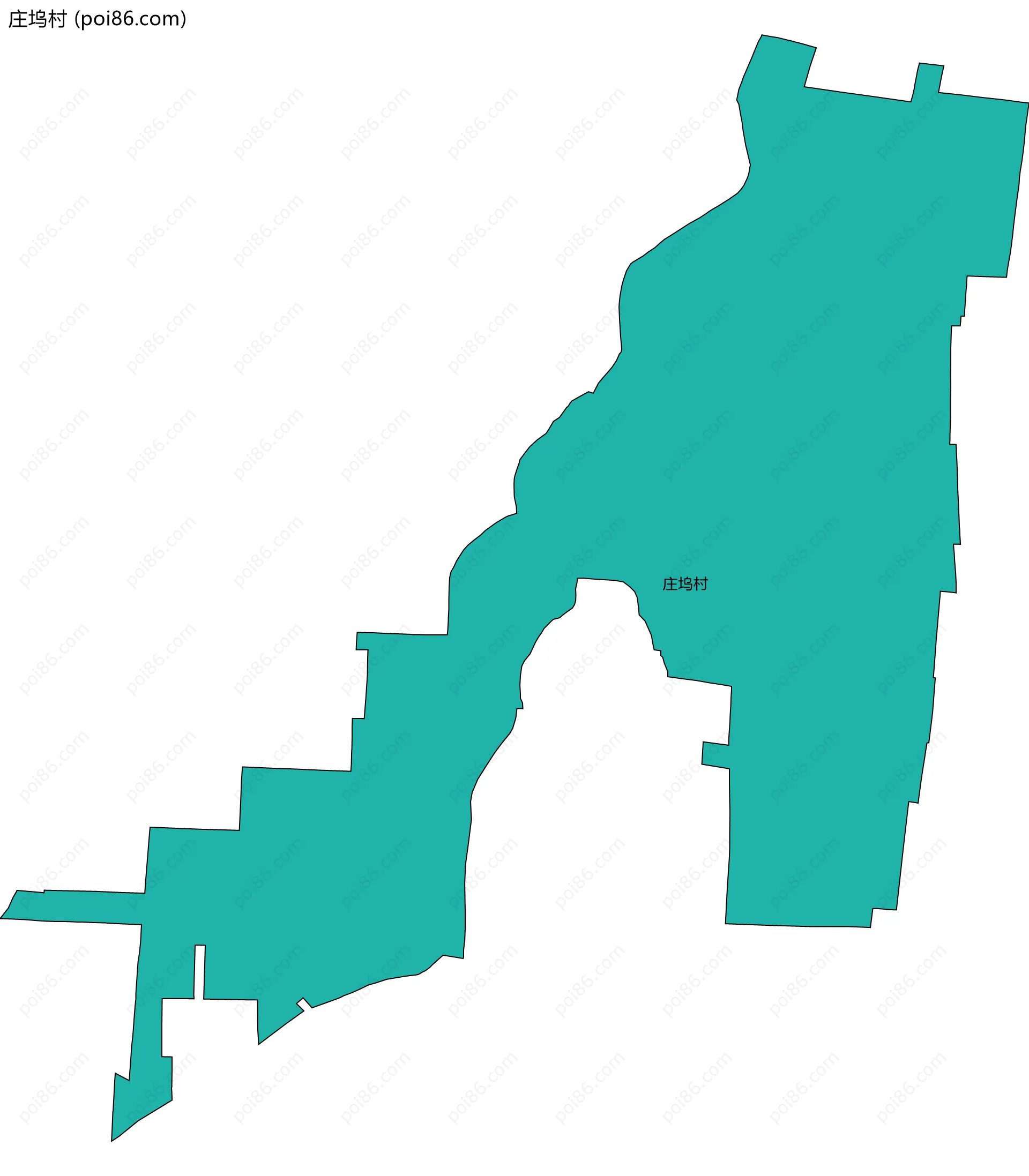 庄坞村边界地图