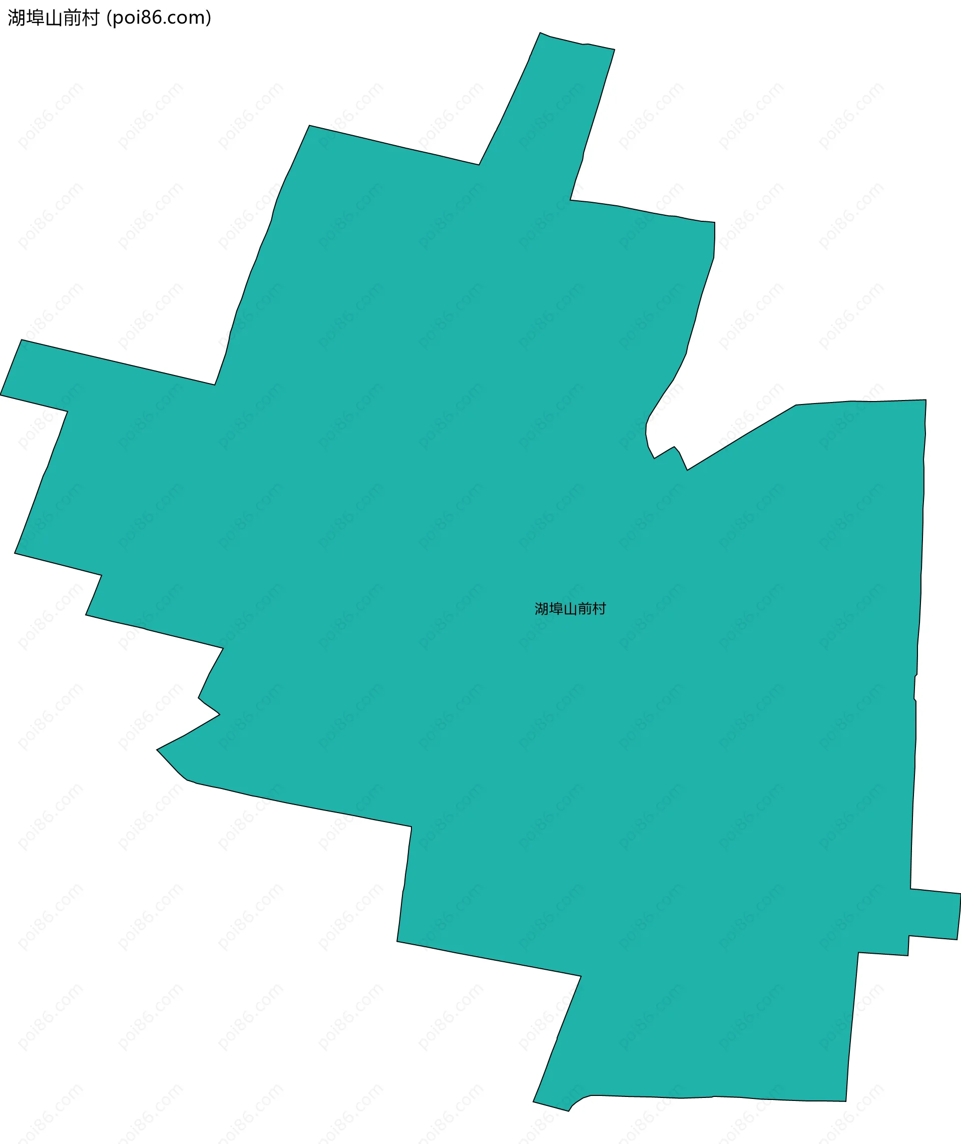 湖埠山前村边界地图