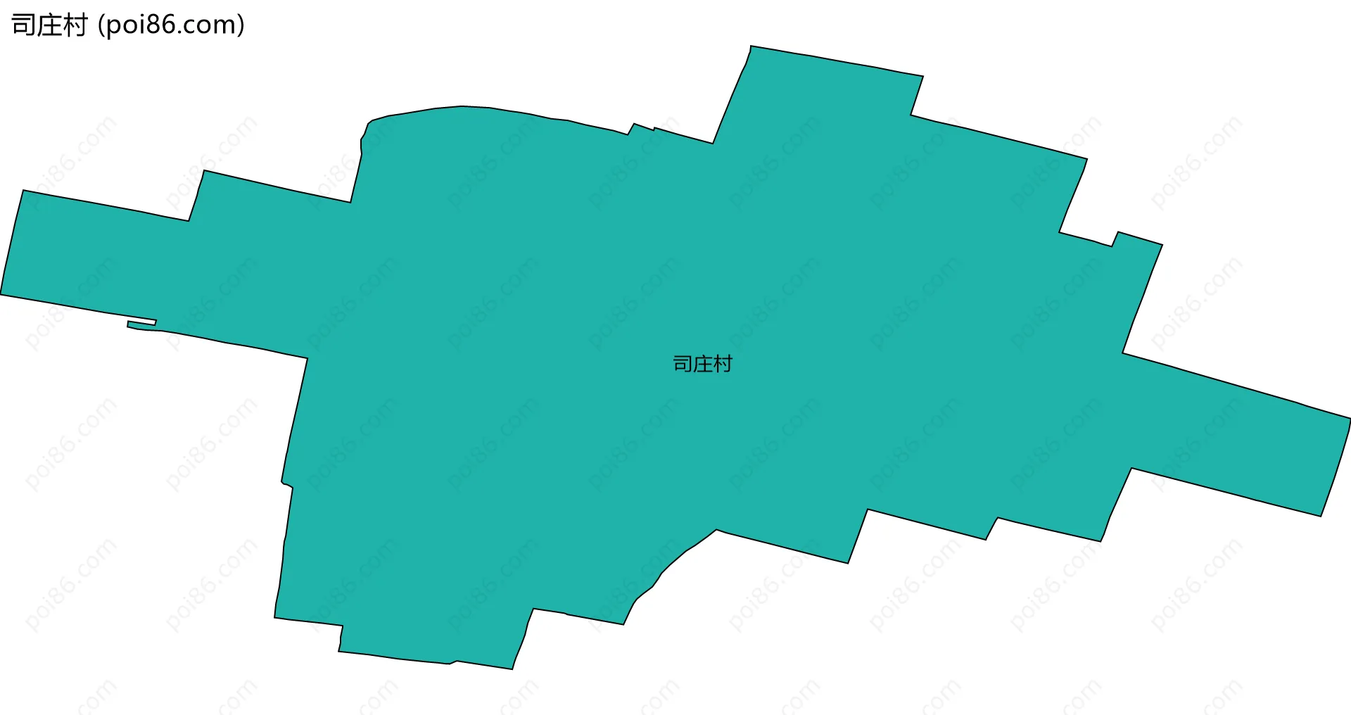 司庄村边界地图