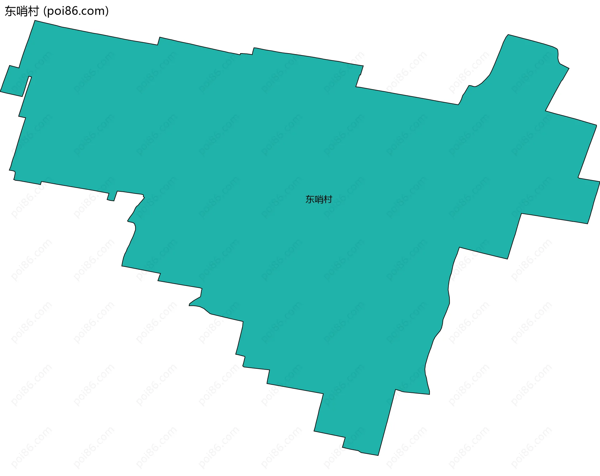 东哨村边界地图