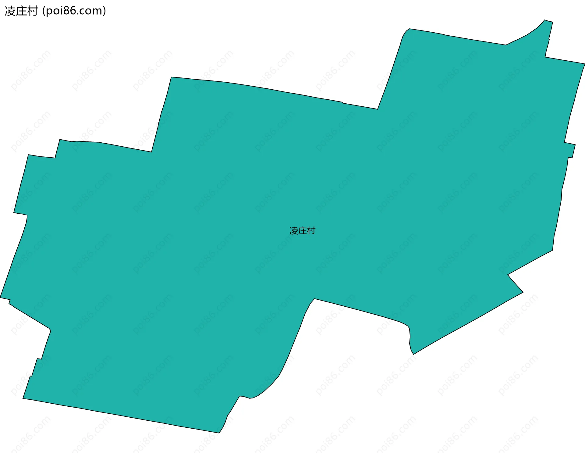 凌庄村边界地图
