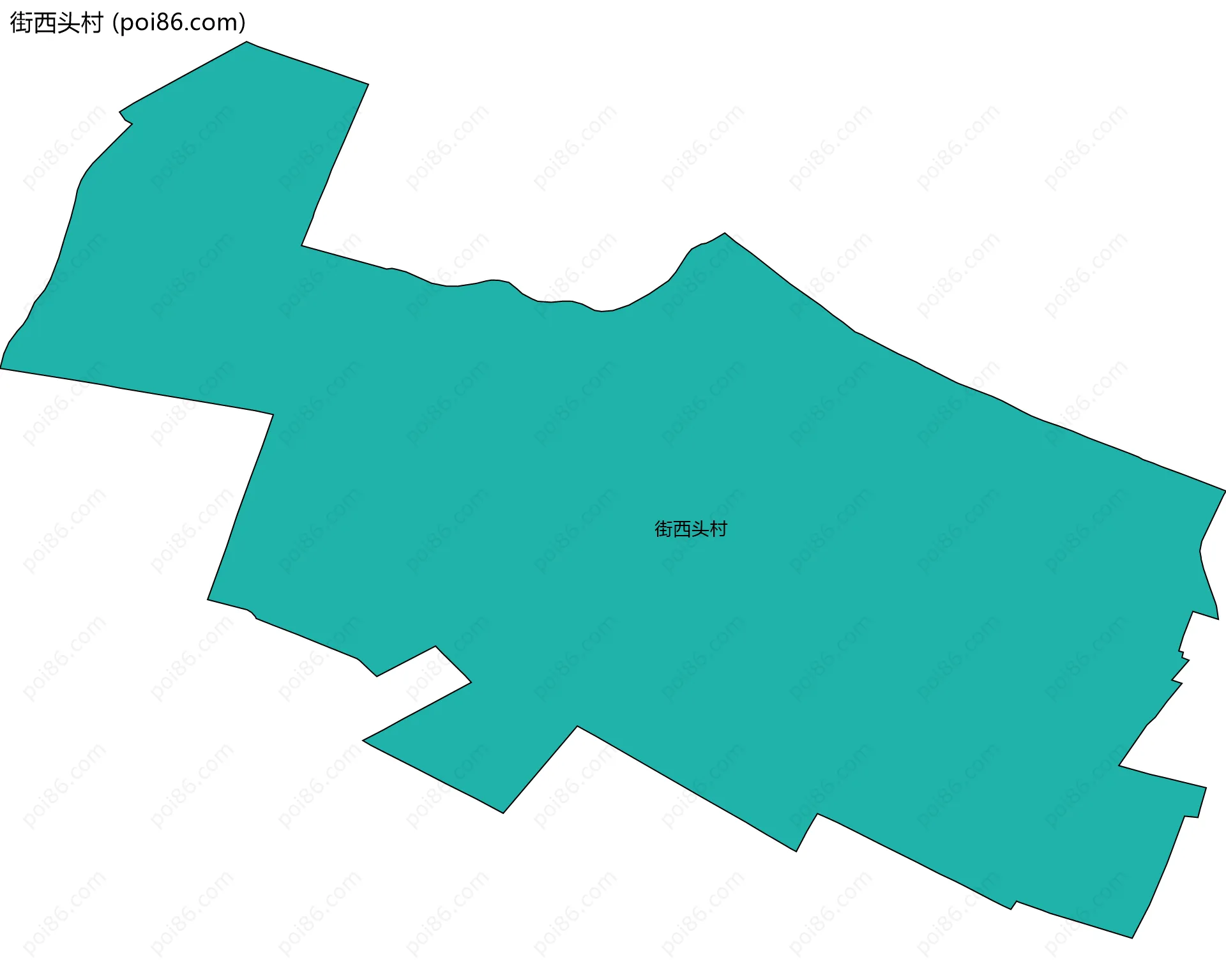 街西头村边界地图