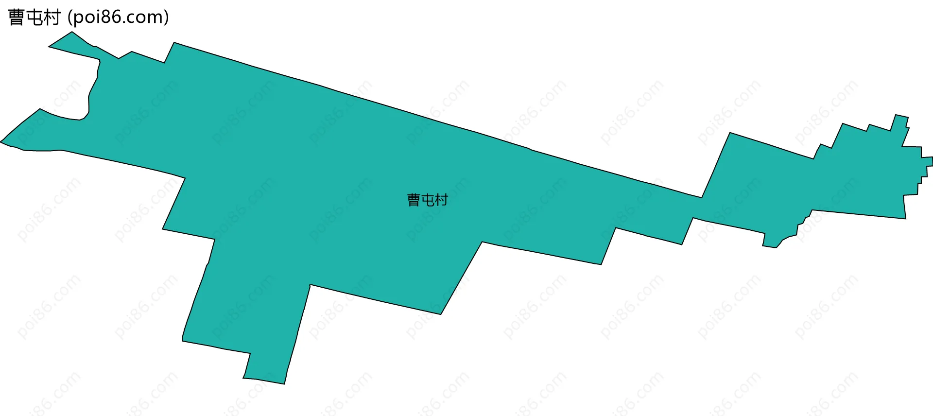 曹屯村边界地图