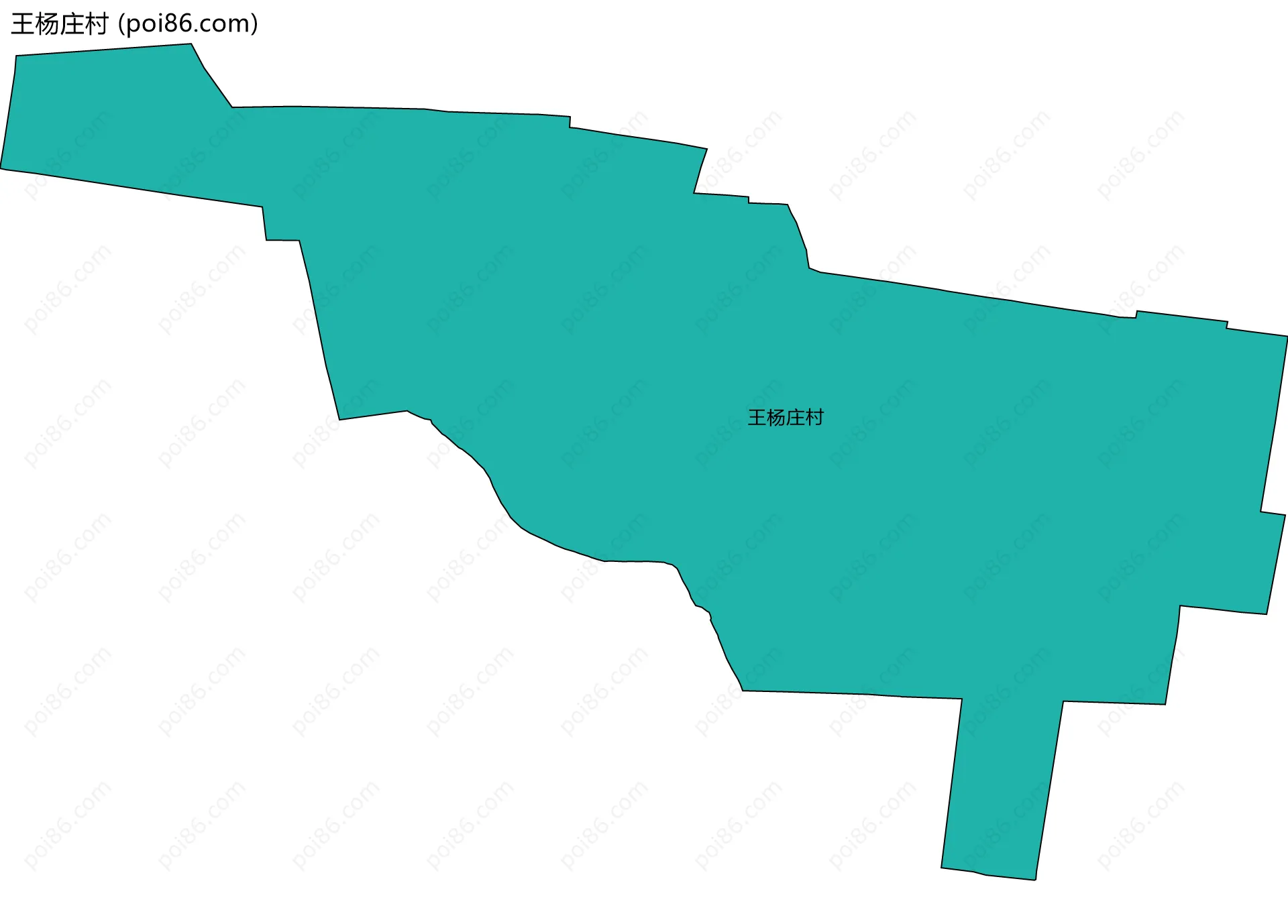 王杨庄村边界地图