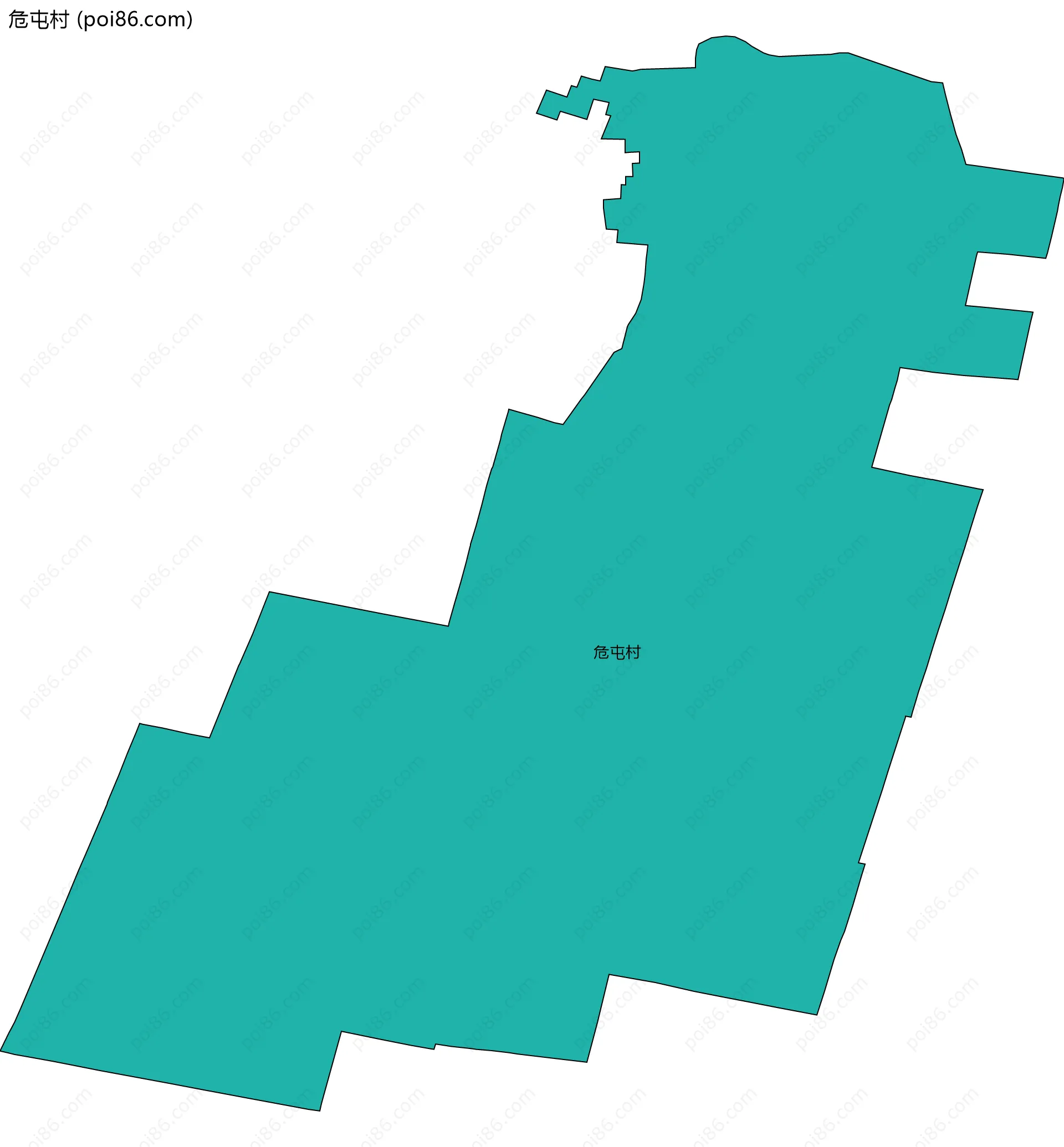 危屯村边界地图