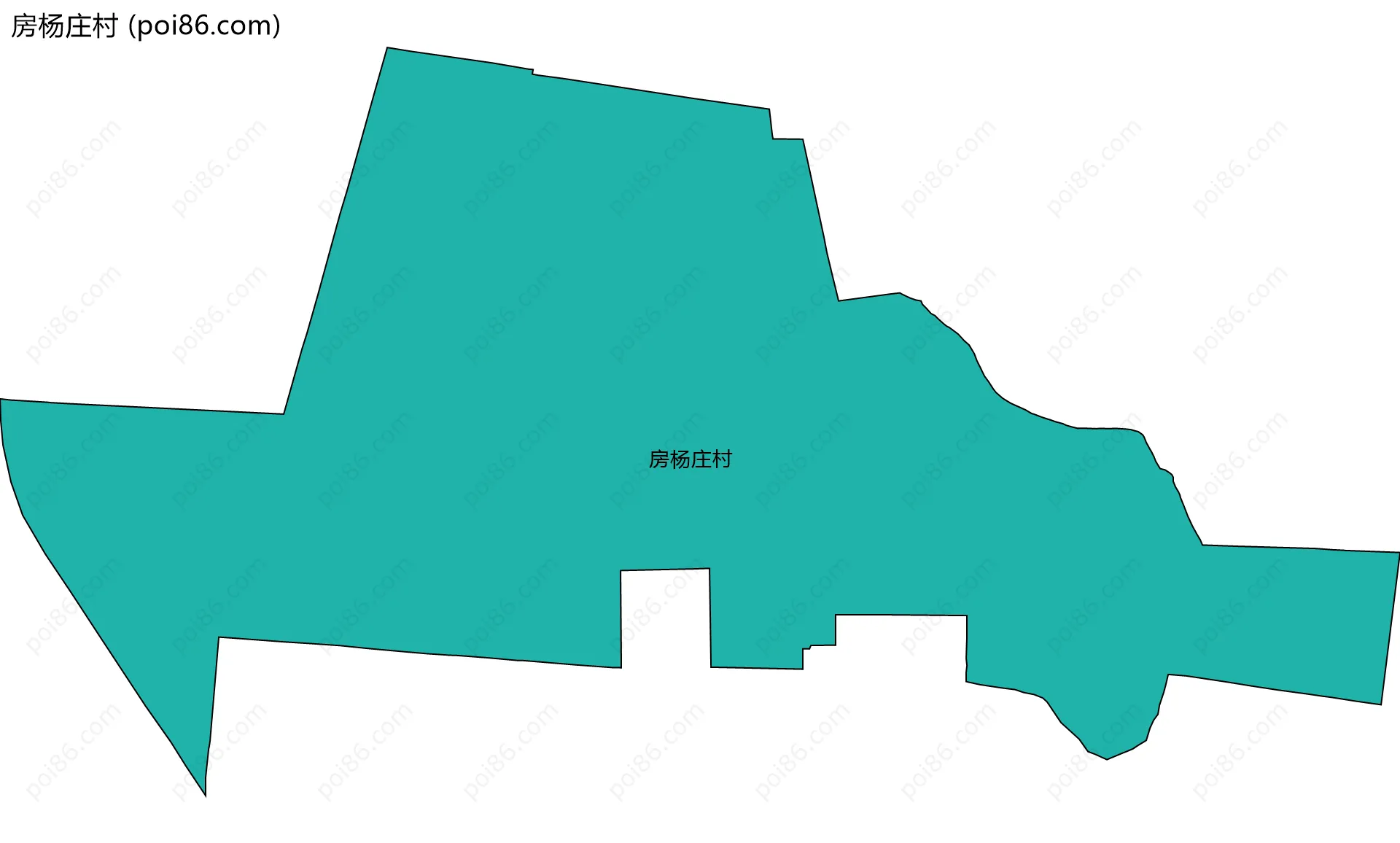房杨庄村边界地图