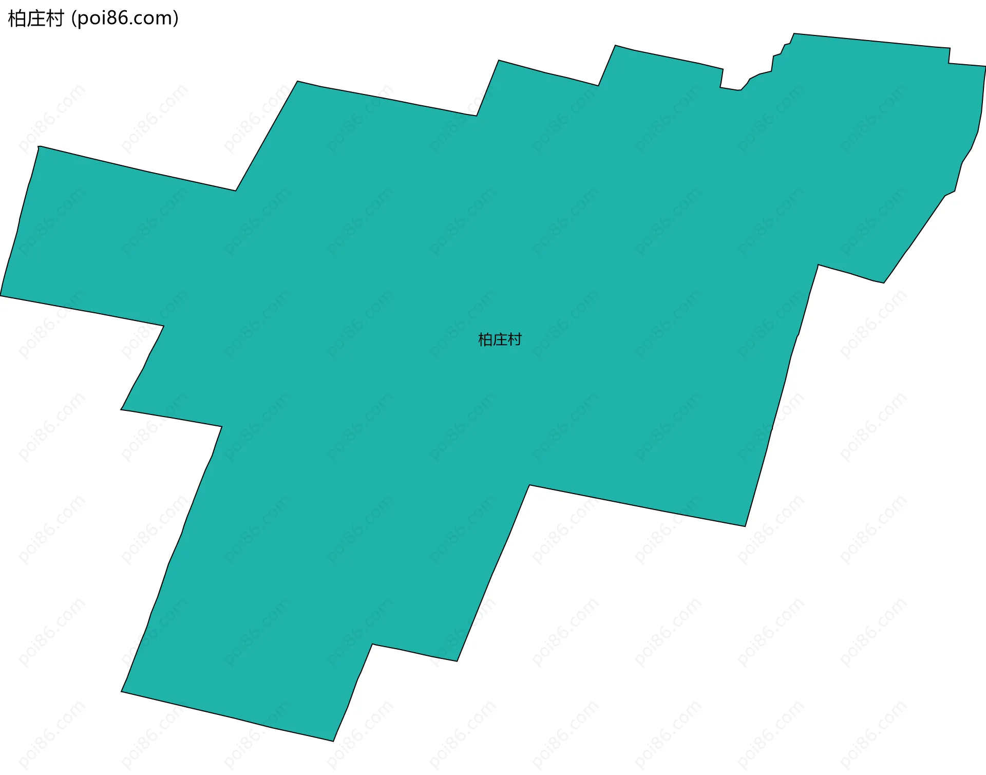 柏庄村边界地图