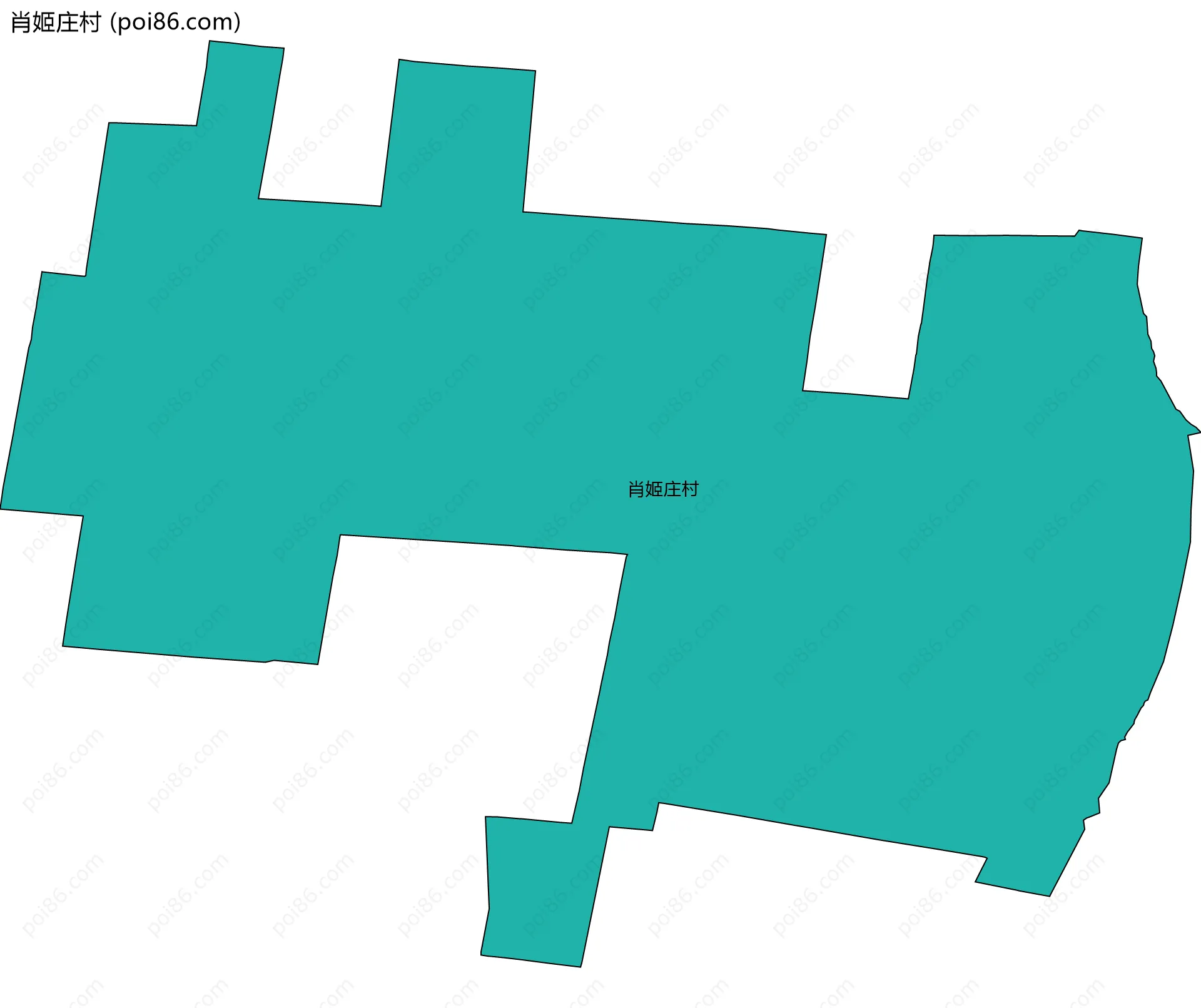 肖姬庄村边界地图