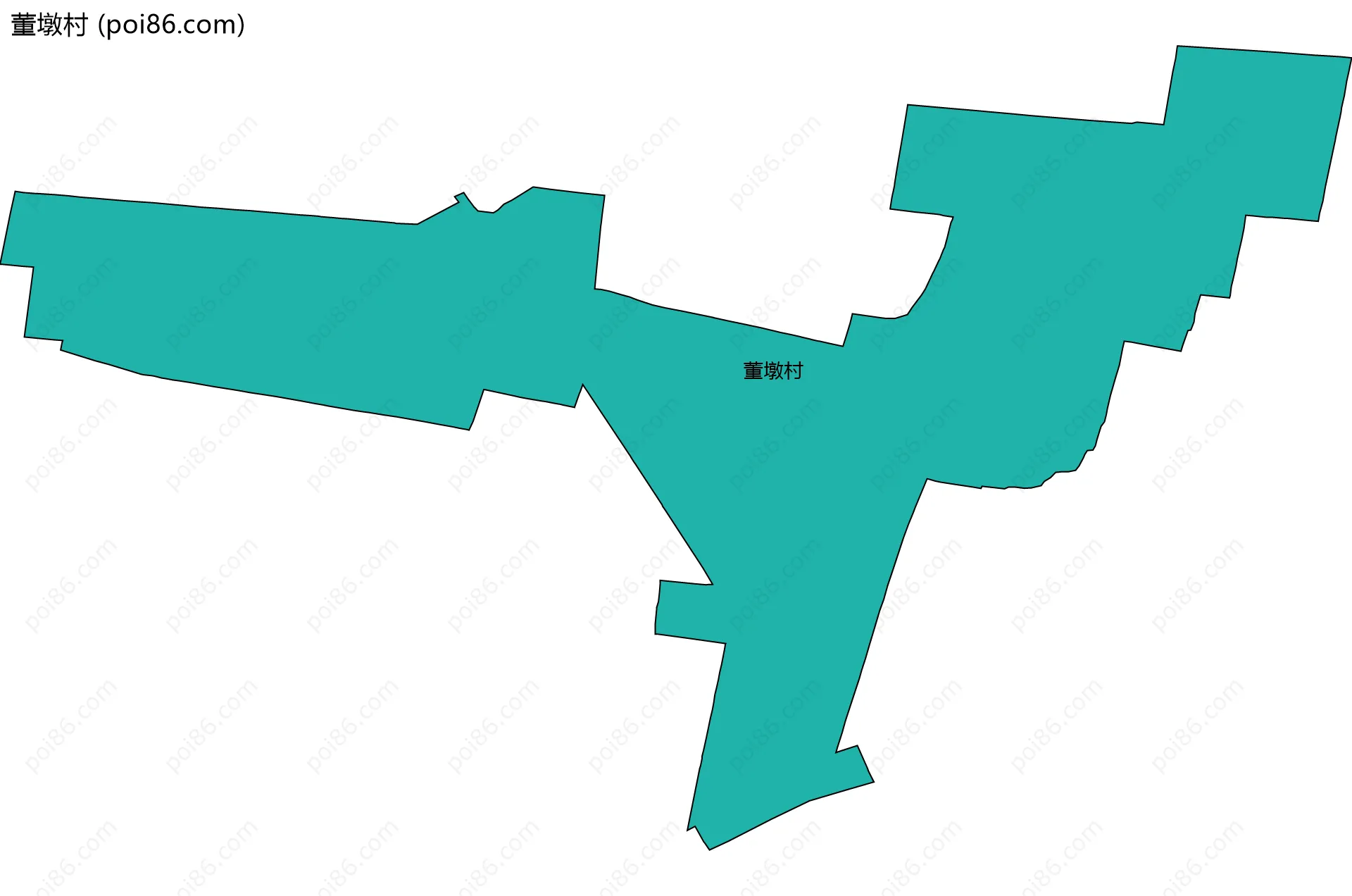 董墩村边界地图