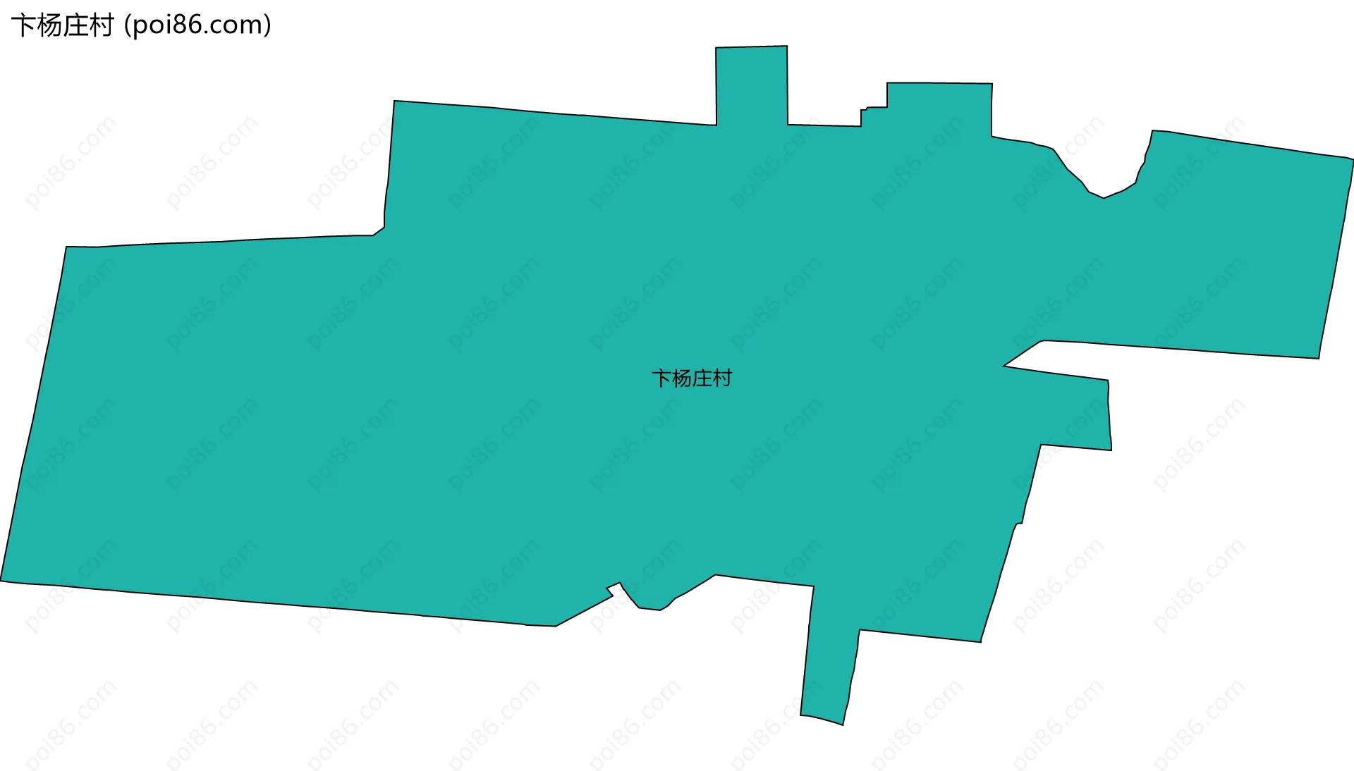 卞杨庄村边界地图