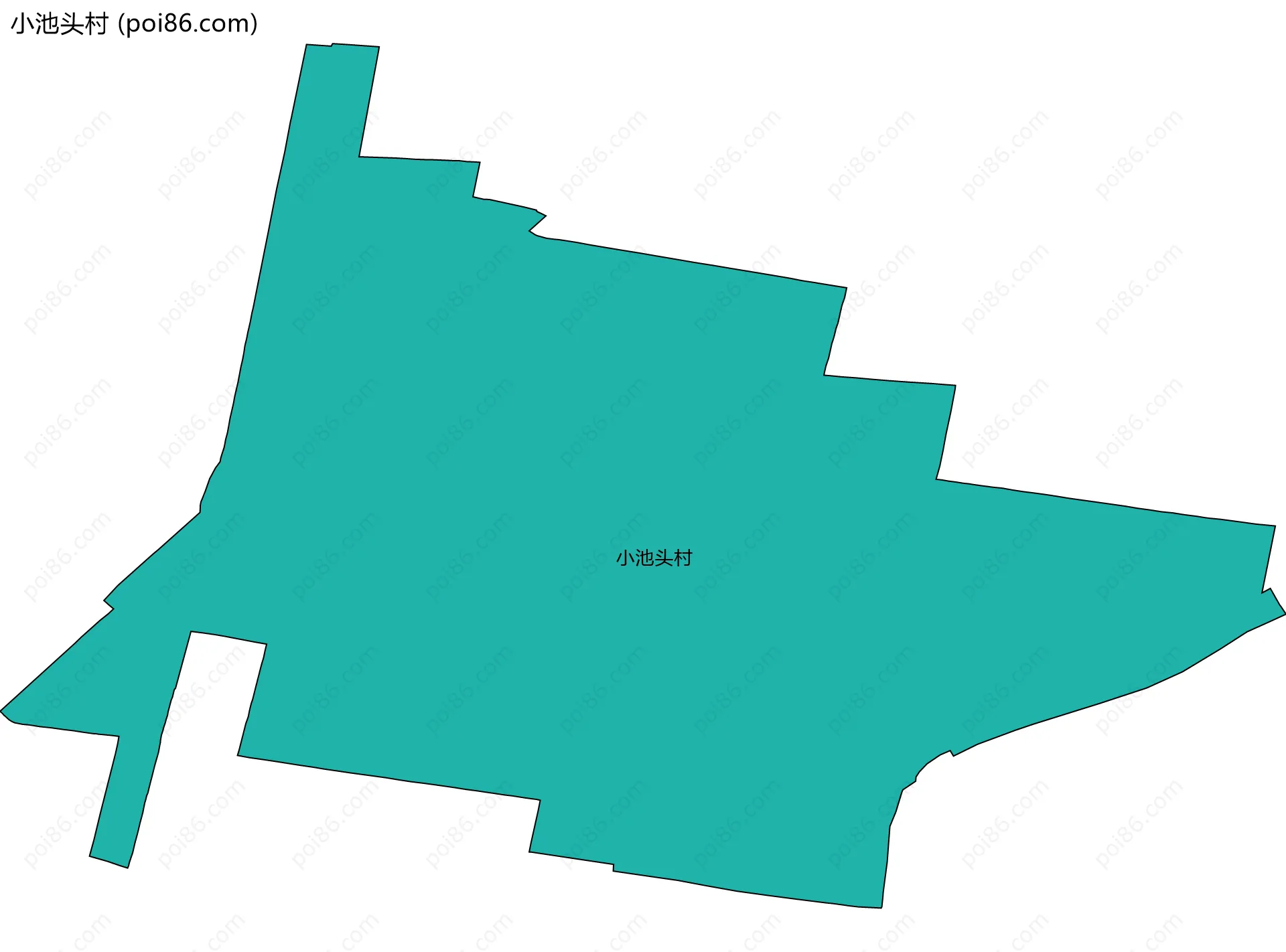 小池头村边界地图