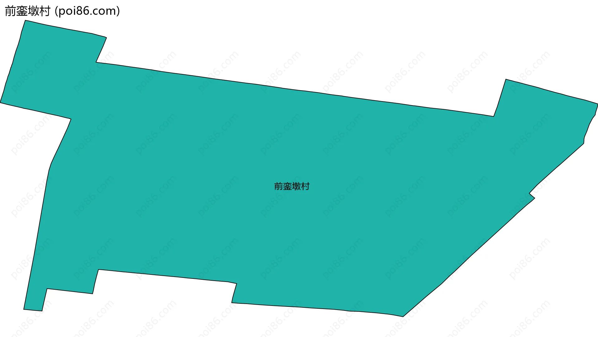 前銮墩村边界地图