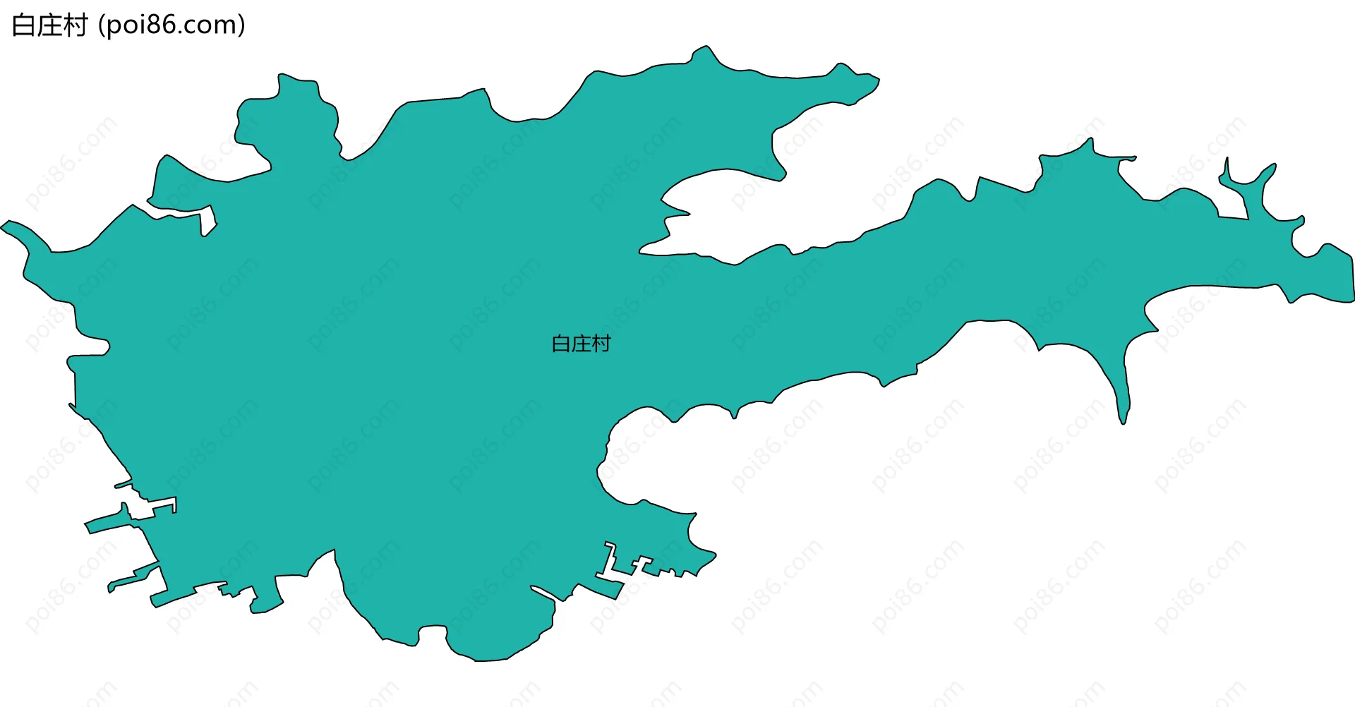 白庄村边界地图