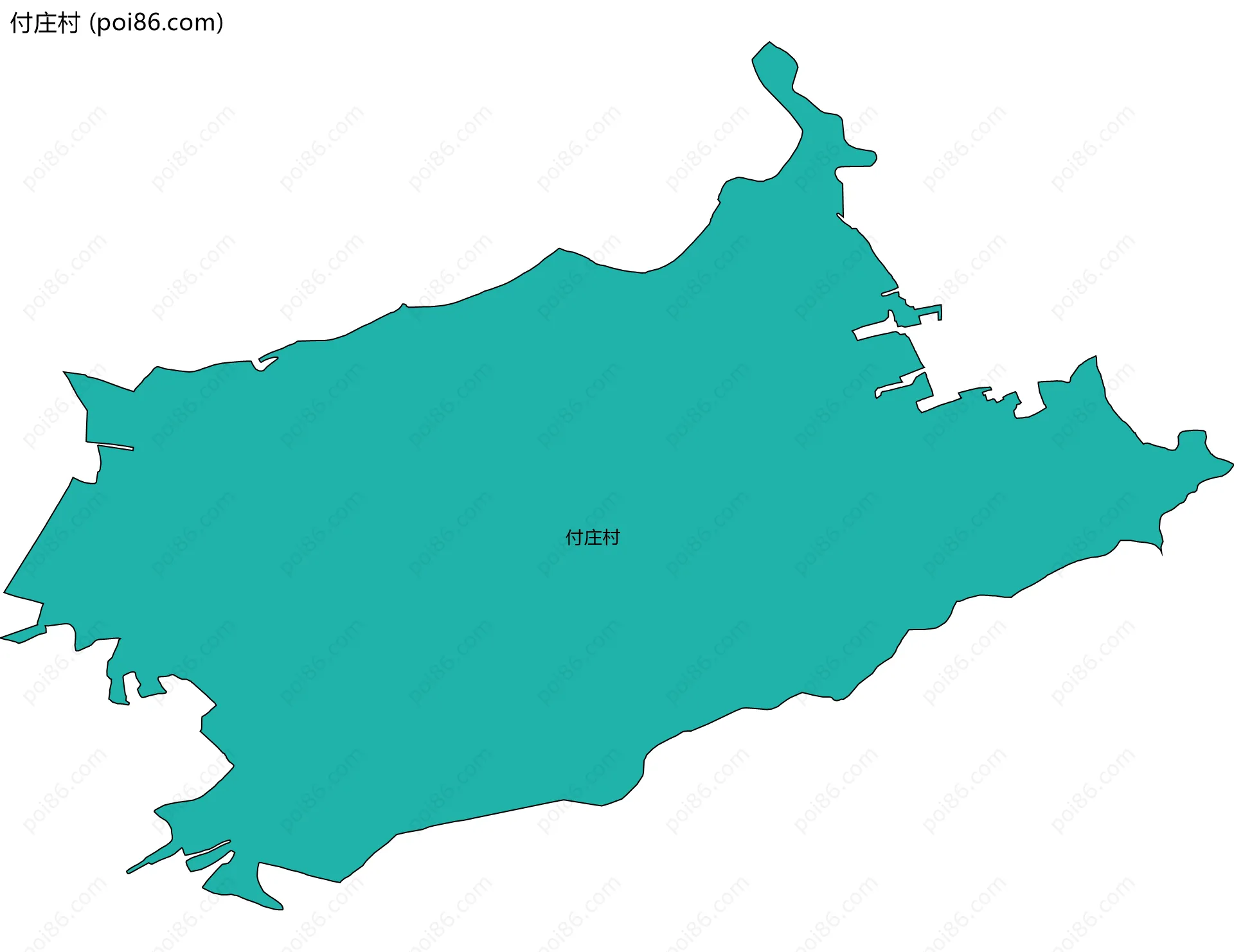 付庄村边界地图