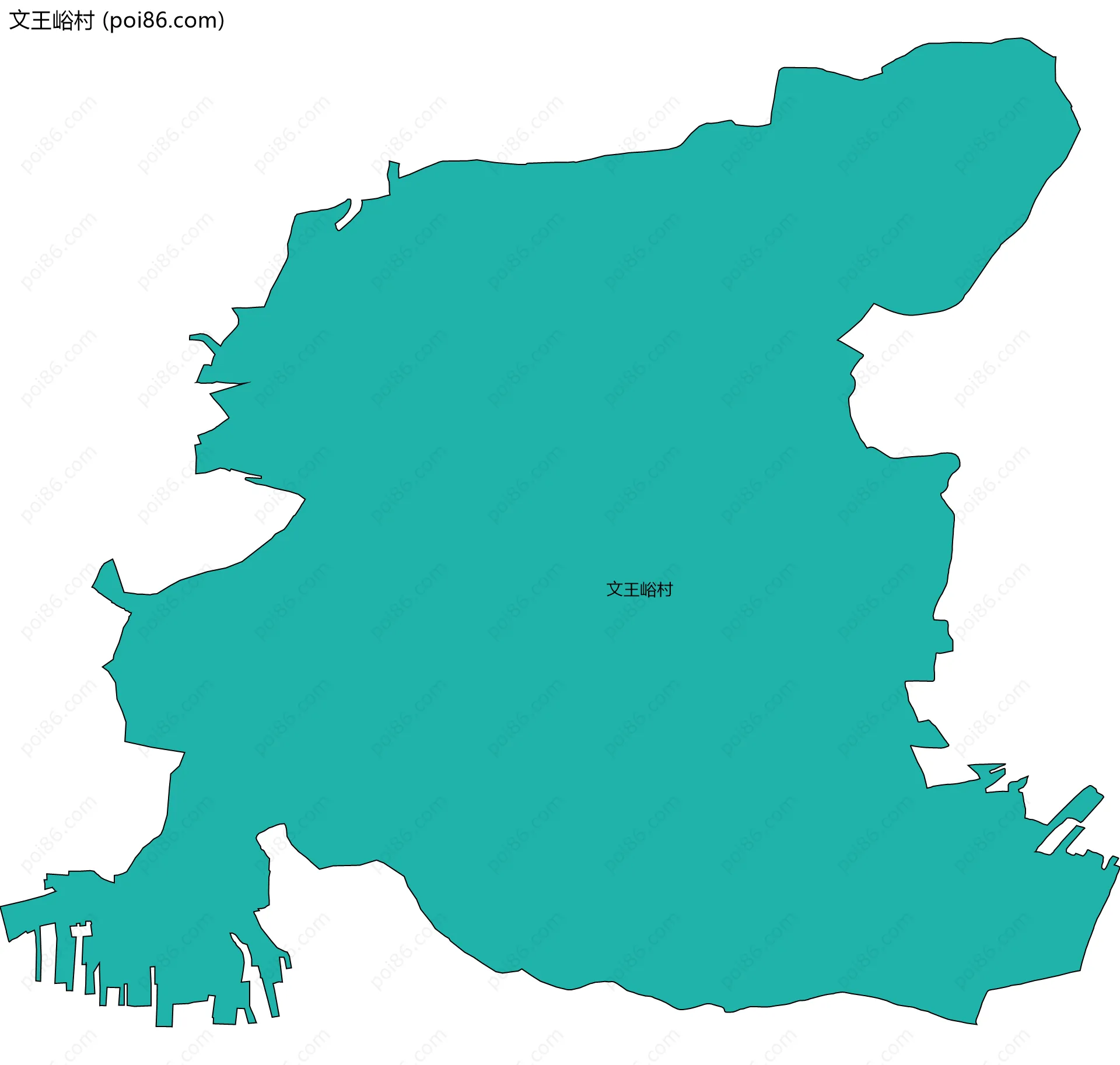 文王峪村边界地图