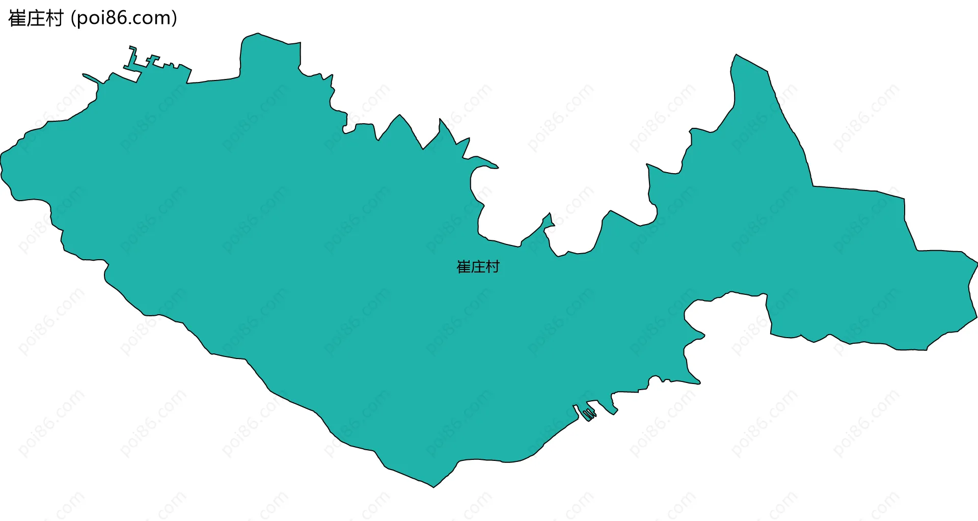 崔庄村边界地图