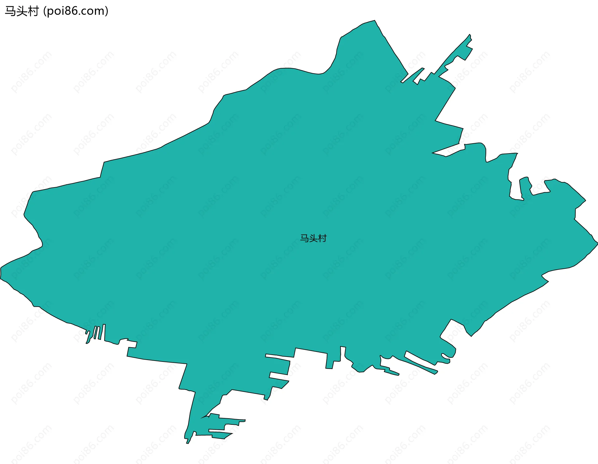 马头村边界地图