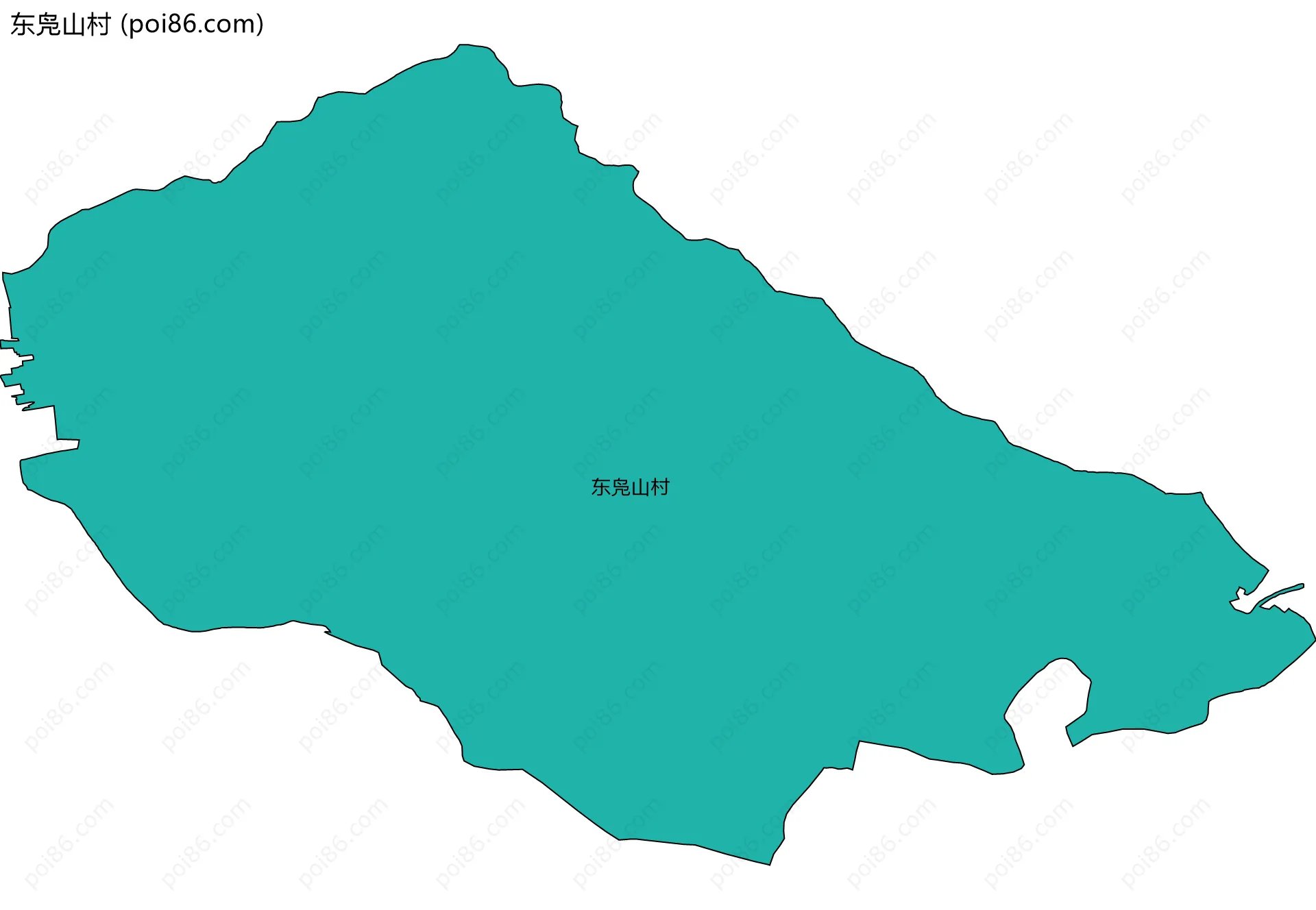 东凫山村边界地图