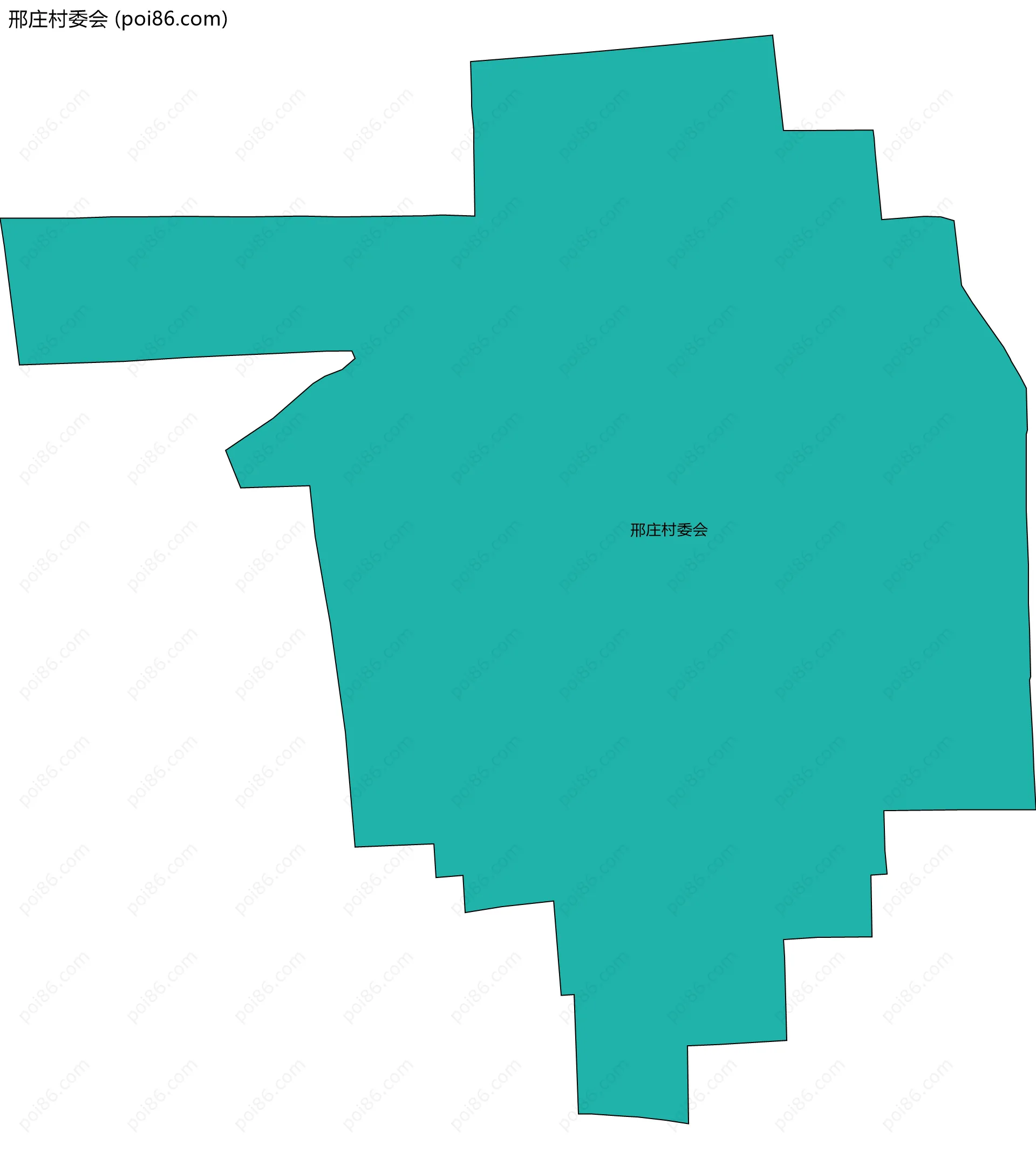 邢庄村委会边界地图