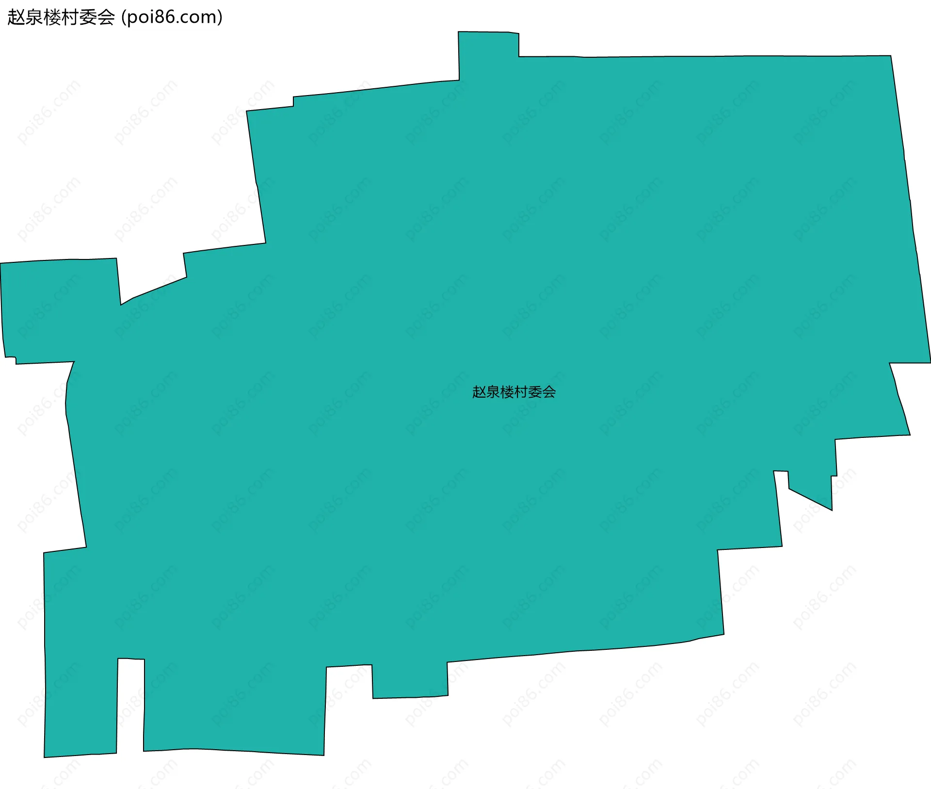 赵泉楼村委会边界地图