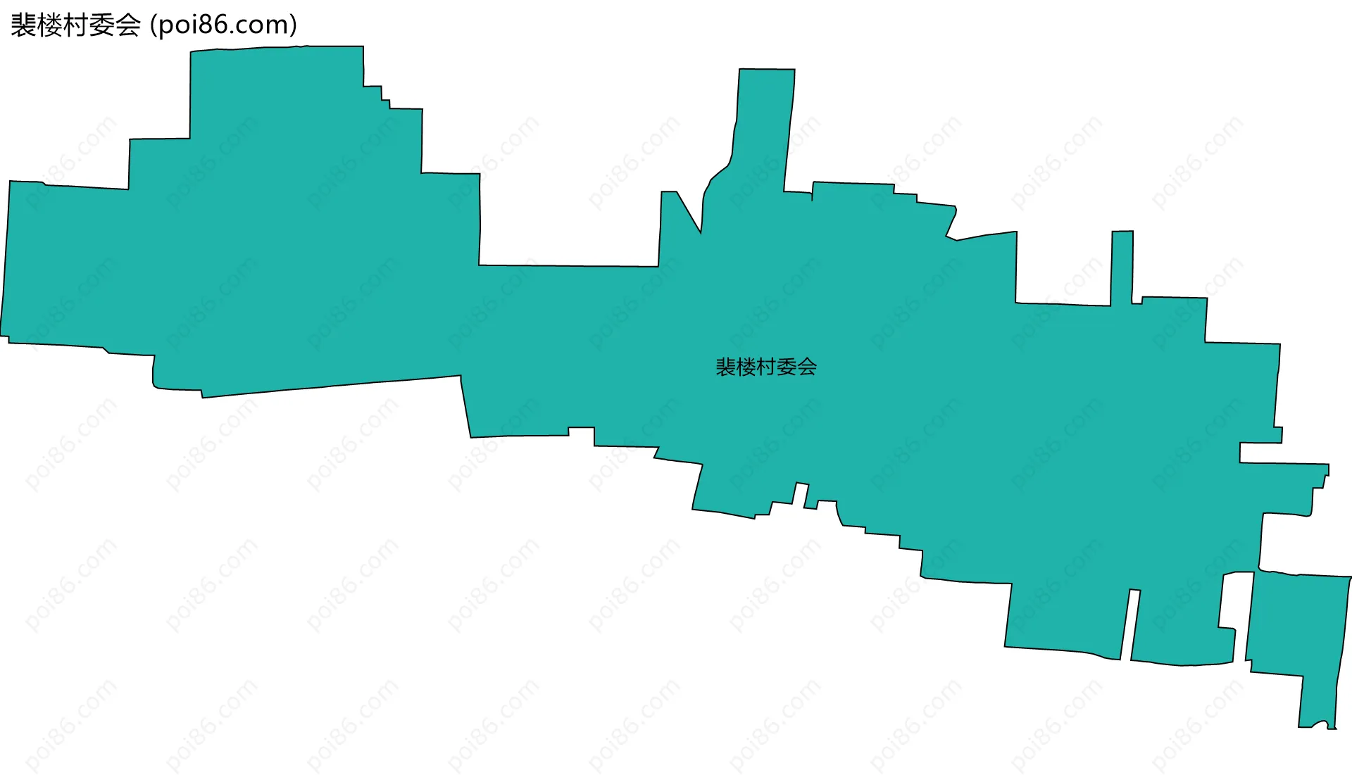 裴楼村委会边界地图