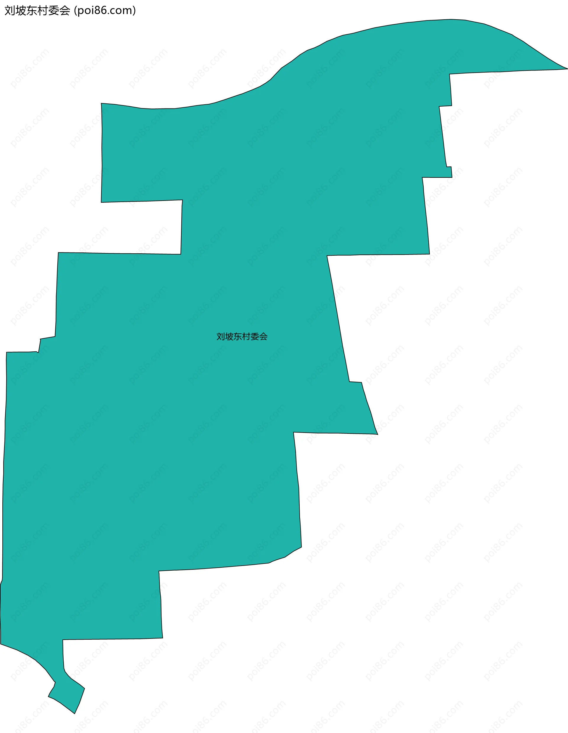 刘坡东村委会边界地图