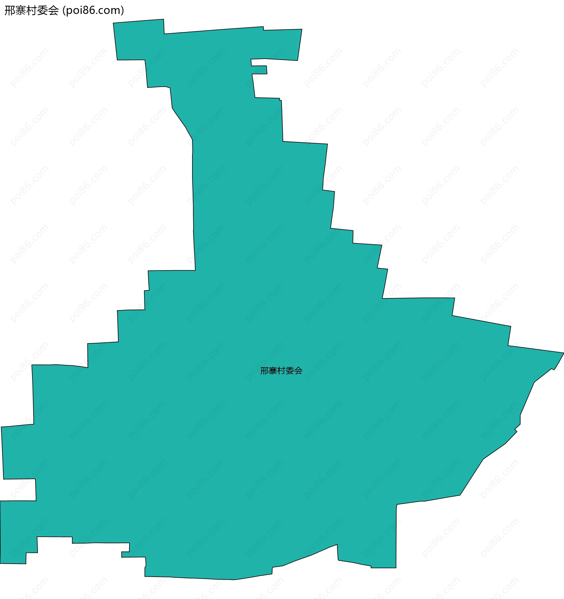 邢寨村委会边界地图