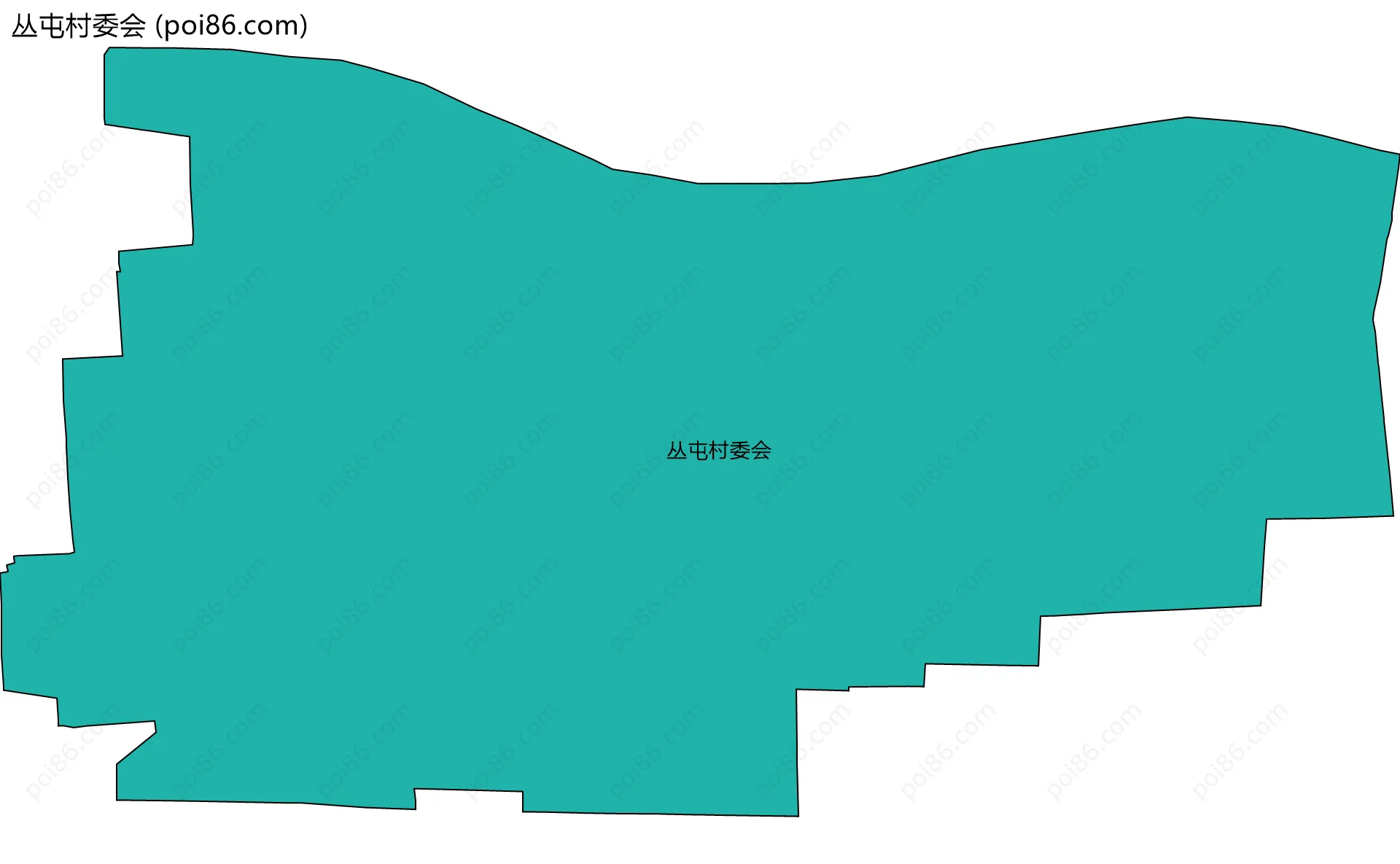 丛屯村委会边界地图