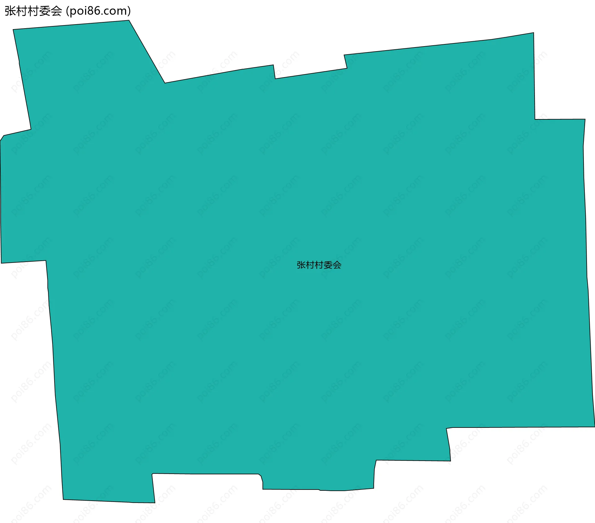 张村村委会边界地图