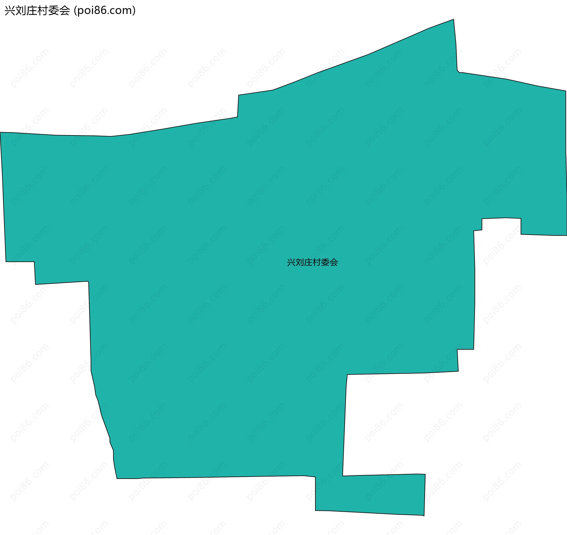 兴刘庄村委会边界地图